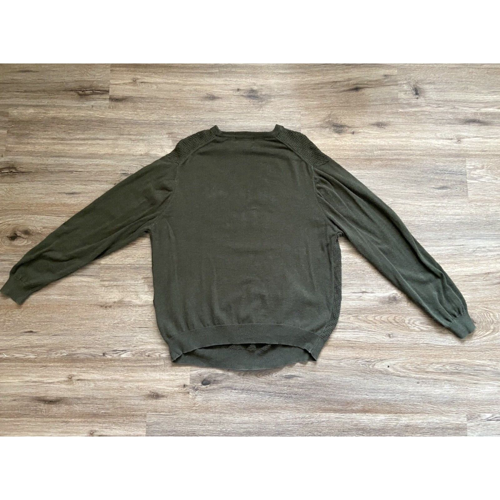 Lyle & Scott Lyle & Scott Scotland Mens Green Long Sleeve Pullover Sweater 100% Cotton Sz L Size US L / EU 52-54 / 3 - 6 Thumbnail