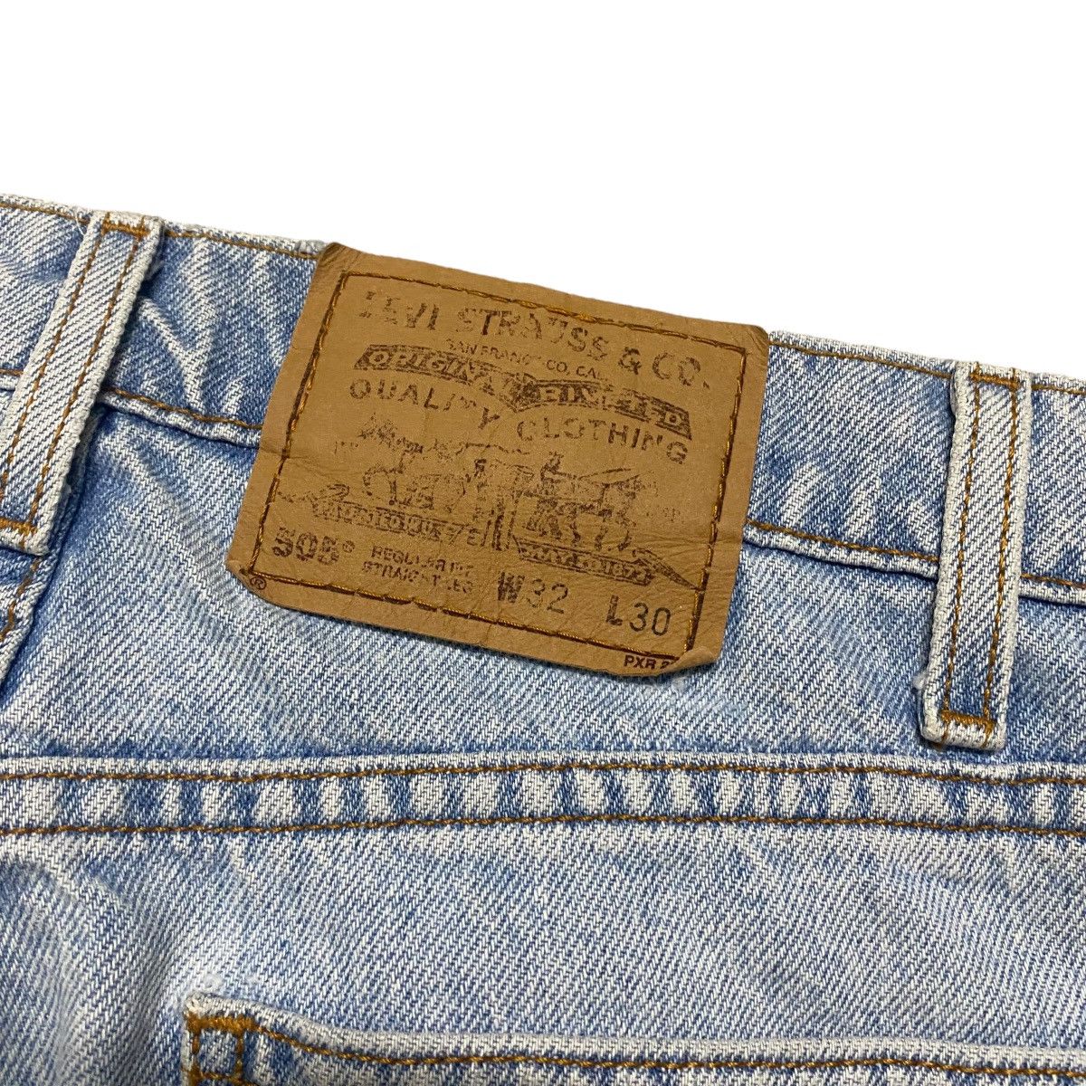 Levi's Vintage 90s Levis 505 Orangetab Regular Fit Jeans Lightwash Size US 31 - 12 Thumbnail