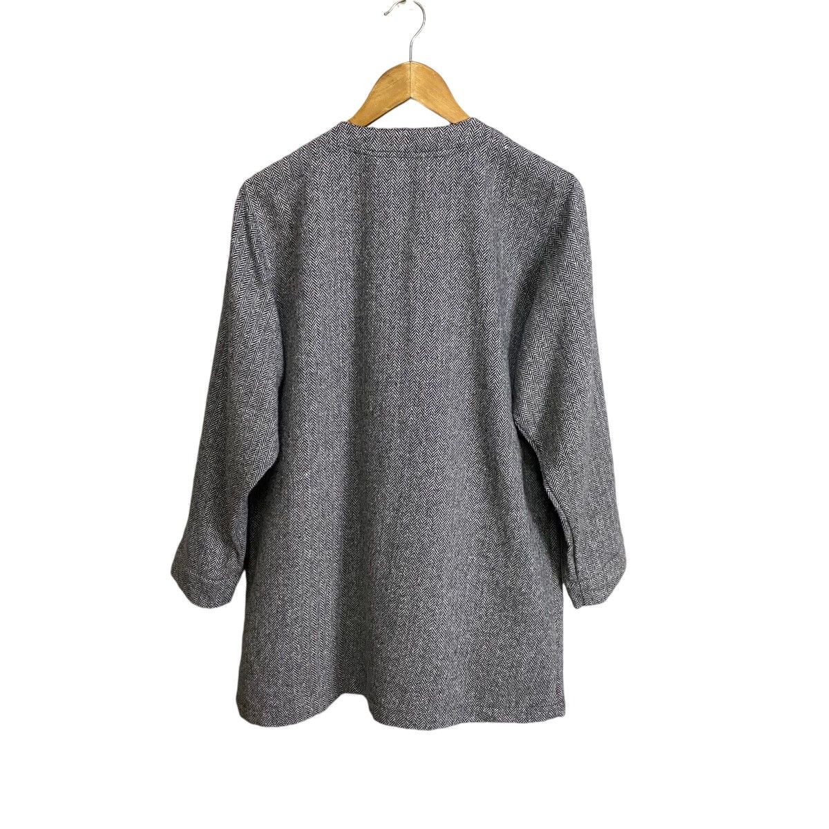 Designer × Issey Miyake × Japanese Brand Issey Miyake Im Product Hickori stripe grey wool jacket Size L / US 10 / IT 46 - 3 Thumbnail