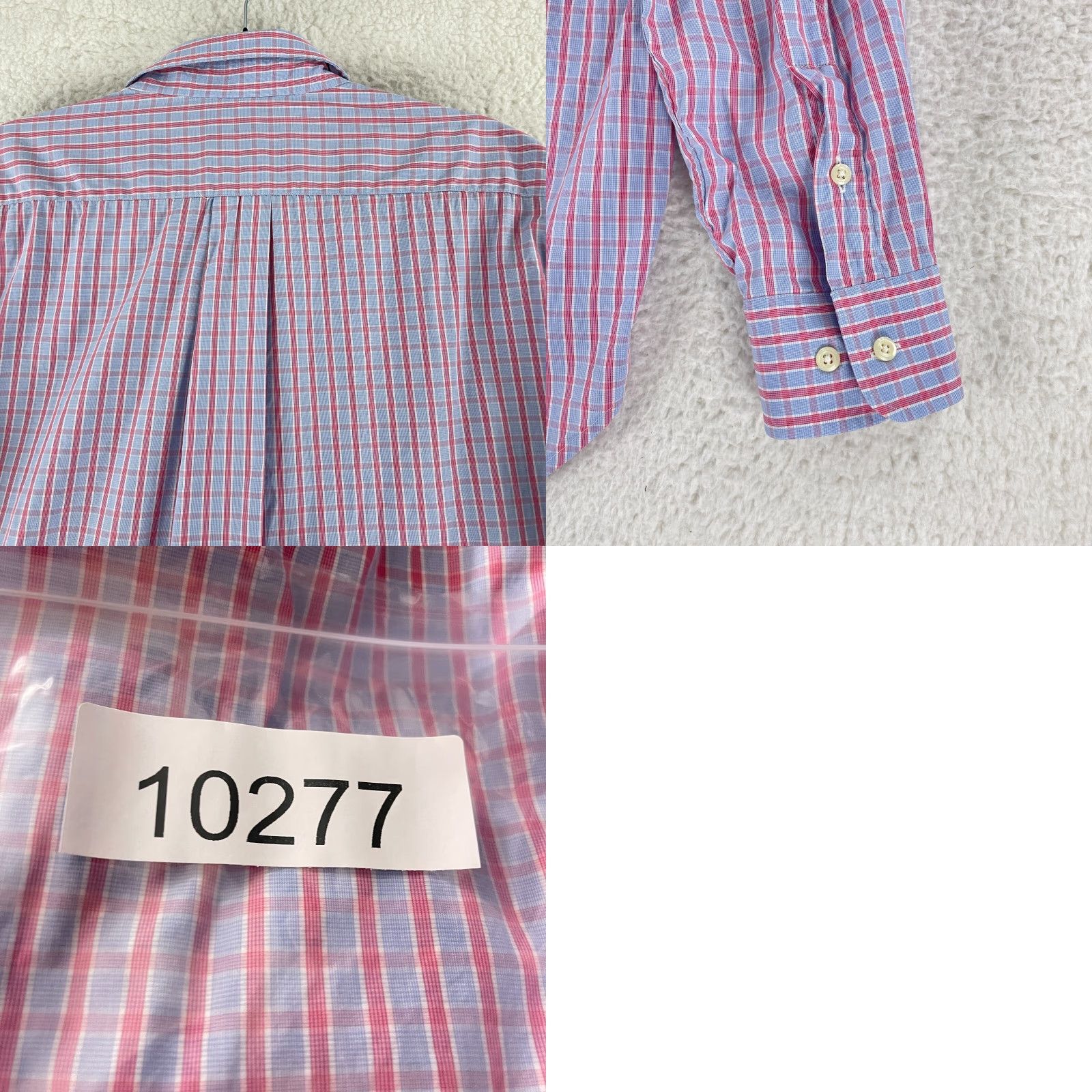 Vintage VINTAGE Gitman Bros. Button-Up Dress Shirt Mens XXL Blue Plaid Long Sleeve USA Size 48R - 9 Thumbnail