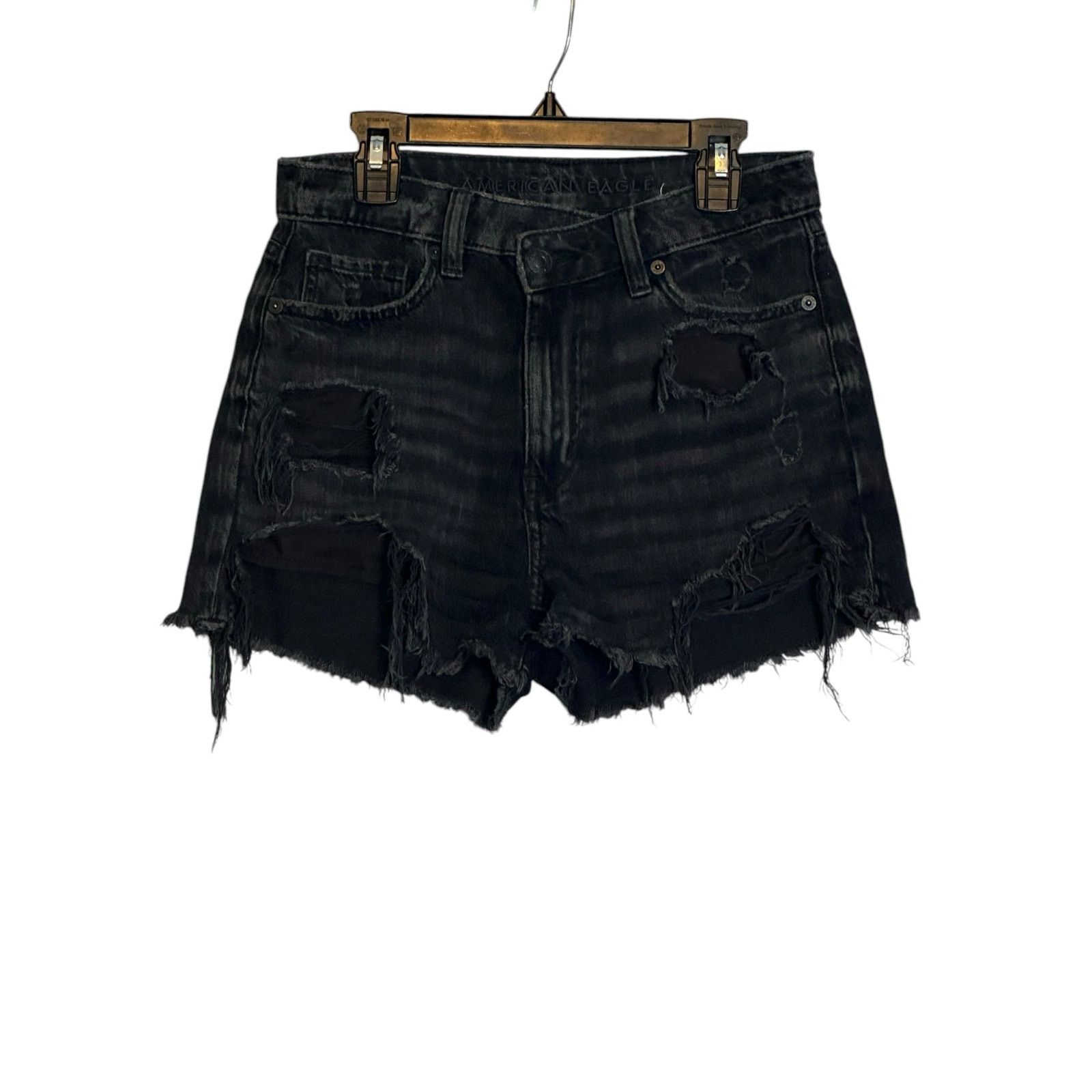 American Eagle Outfitters American Eagle denim distressed cut off shorts size 00 Size 24" / US 00 / IT 34 - 9 Thumbnail