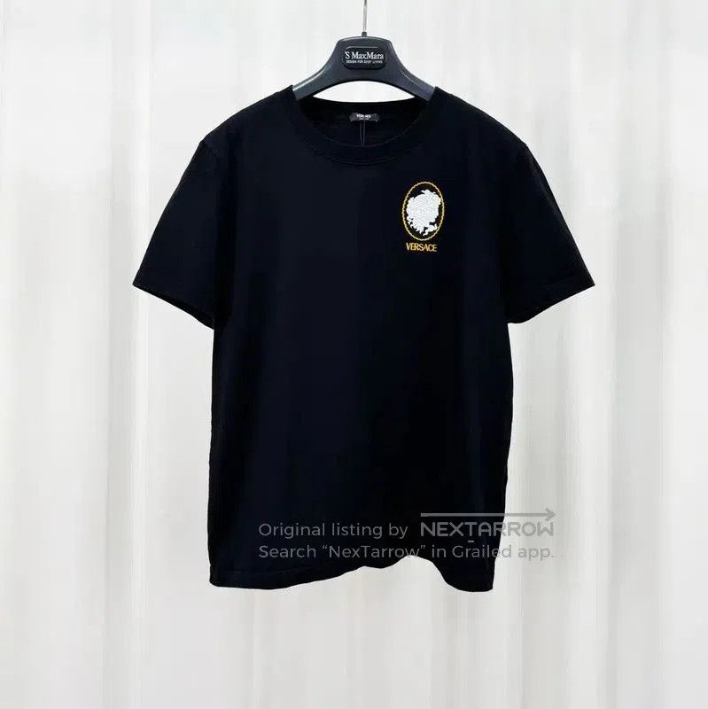 Versace Versace Summer Black Cotton Medusa T-Shirt . Size XL / US 12-14 / IT 48-50 - 1 Thumbnail