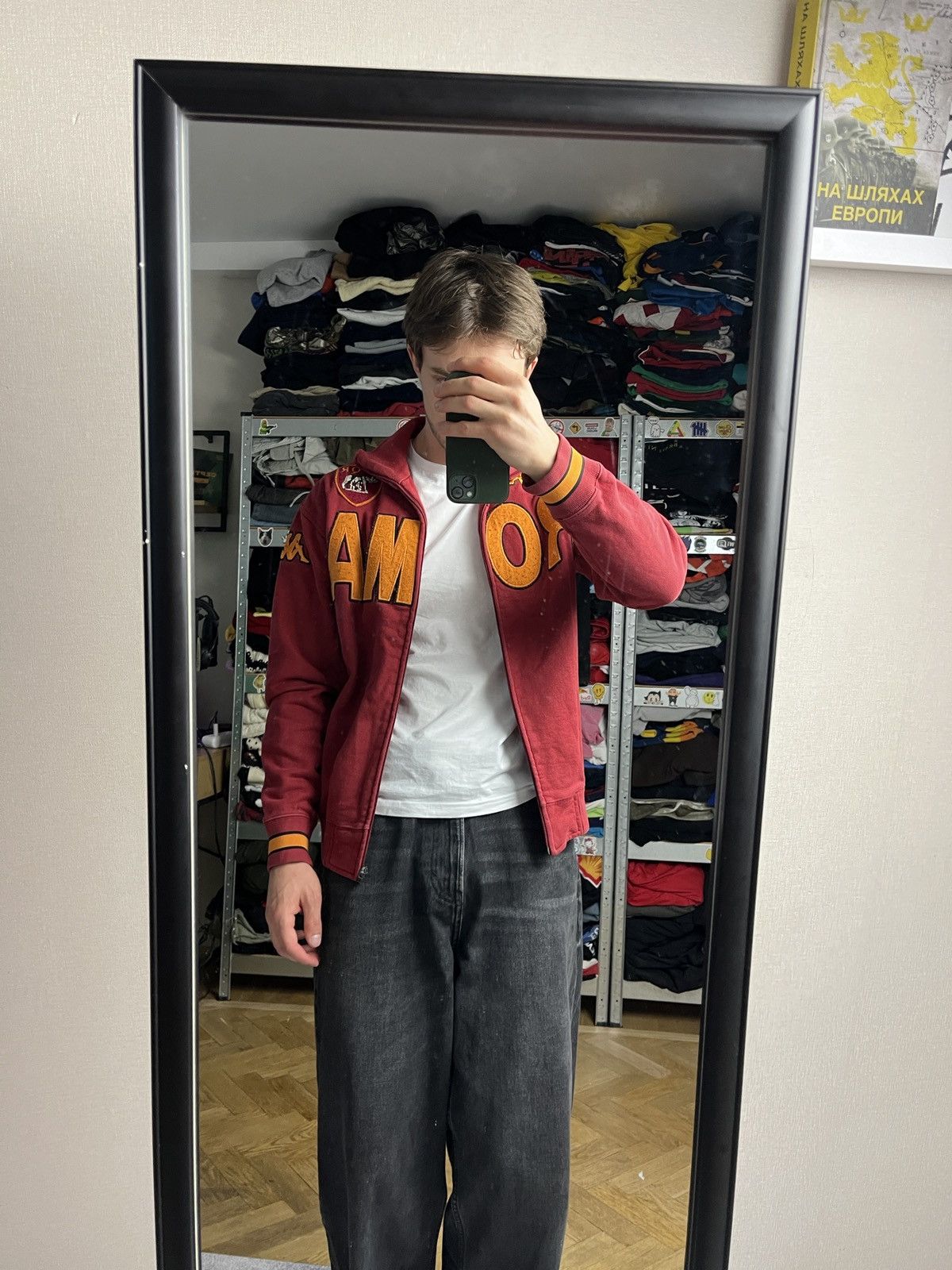 Kappa Vintage AS Roma Italy Kappa Soccer Track Jacket Blockcore Size US M / EU 48-50 / 2 - 2 Thumbnail