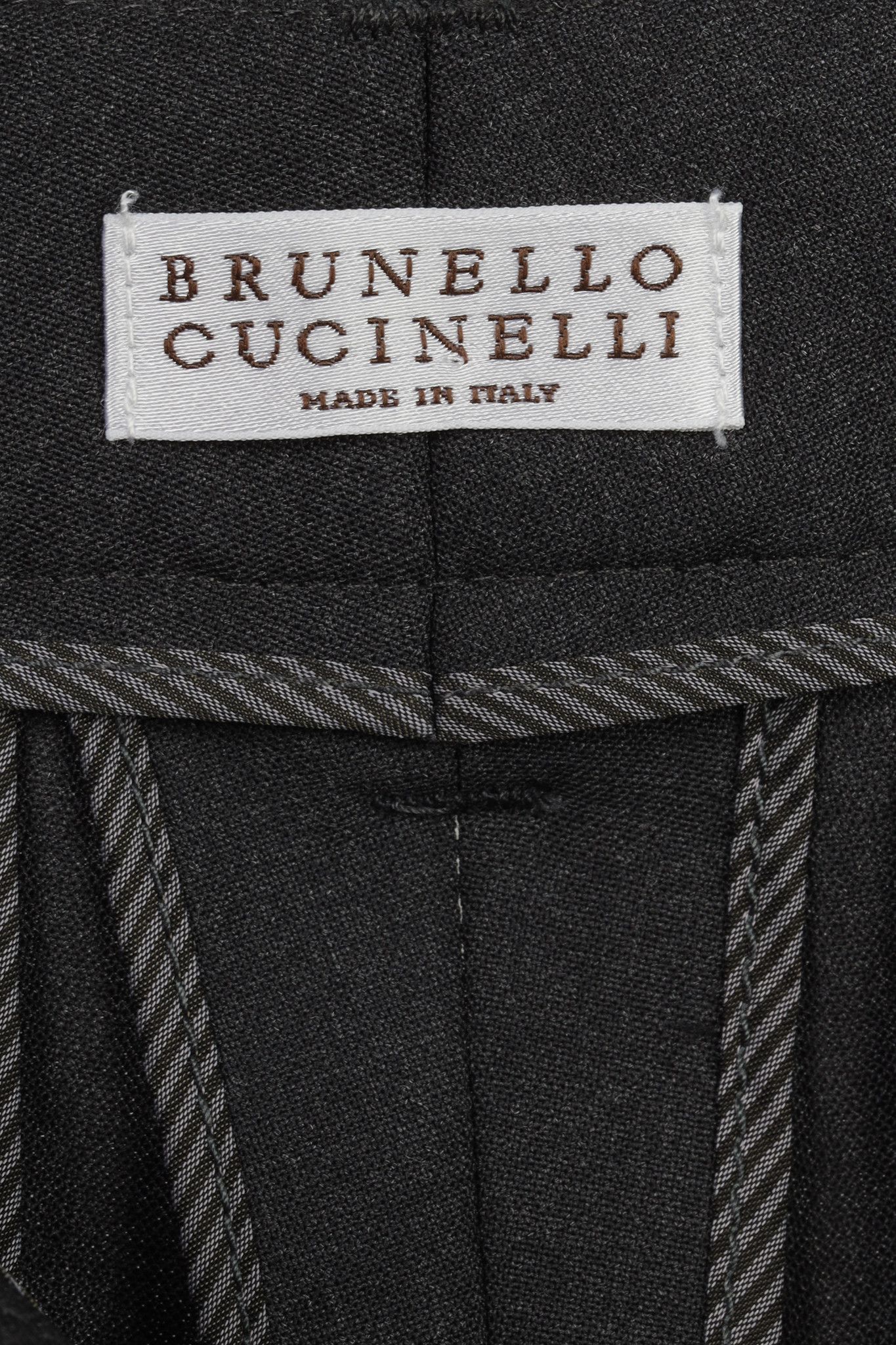 Brunello Cucinelli Brunello Cucinelli Stretch-Wool Monili-Belt-Loop Trousers Size 27" / US 4 / IT 40 - 4 Thumbnail