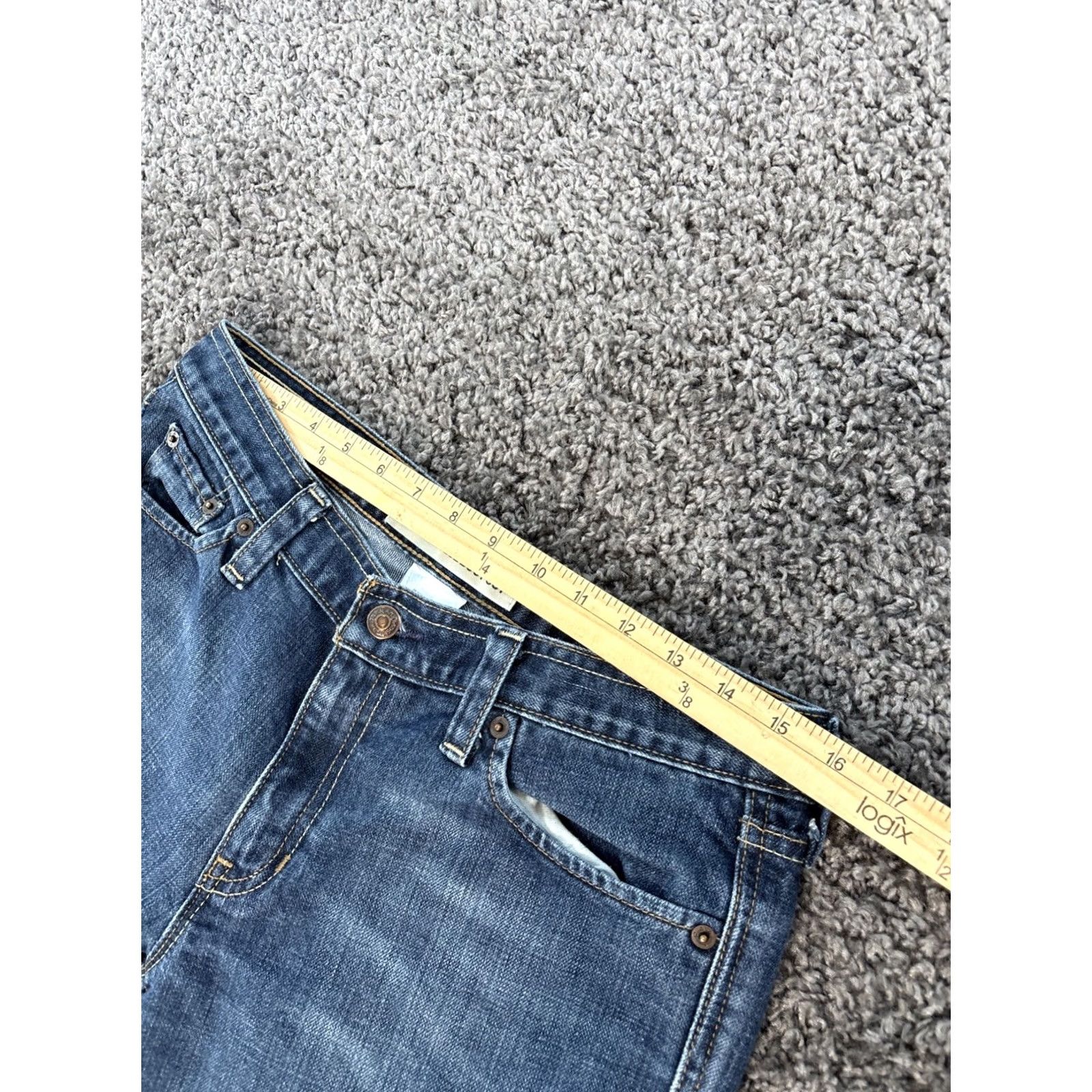 Vintage VINTAGE Gap Low Rise Boot Jeans Size 8 (32x30) Med Wash Stretch Blue Denim 90s Womens Jeans Flared Pockets Size 24" / US 00 / IT 34 - 4 Thumbnail