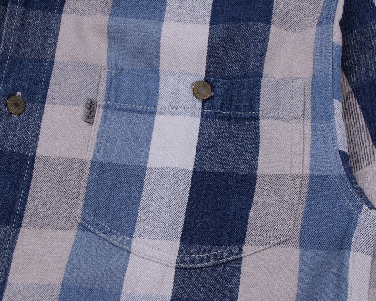 Levi's × Vintage LEVIS Vintage Authentic Plaid Metal Button Silver Tab Shirt Size US L / EU 52-54 / 3 - 7 Thumbnail