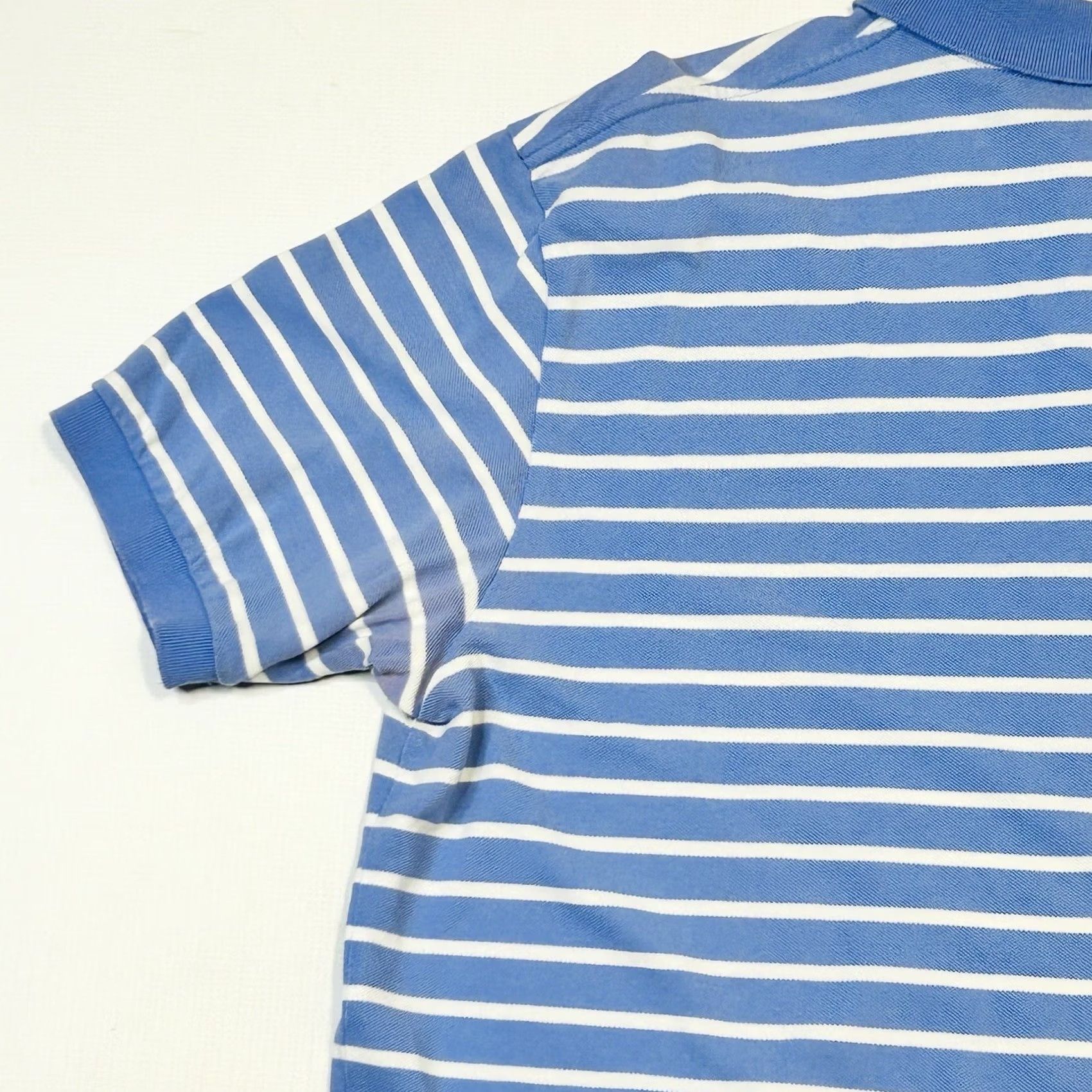 Polo Ralph Lauren VINTAGE Polo Ralph Lauren Polo Shirt Mens 2XL Striped Yellow Blue Flesh Pony Lot Of 2 Size US XXL / EU 58 / 5 - 5 Thumbnail