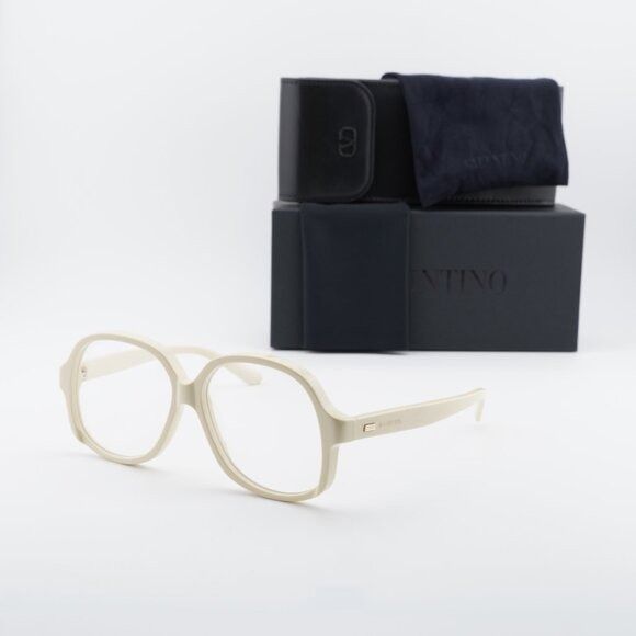 Valentino Valentino VLX-177C Eyeglasses White/Gold 59mm Square Frame Size ONE SIZE - 11 Thumbnail