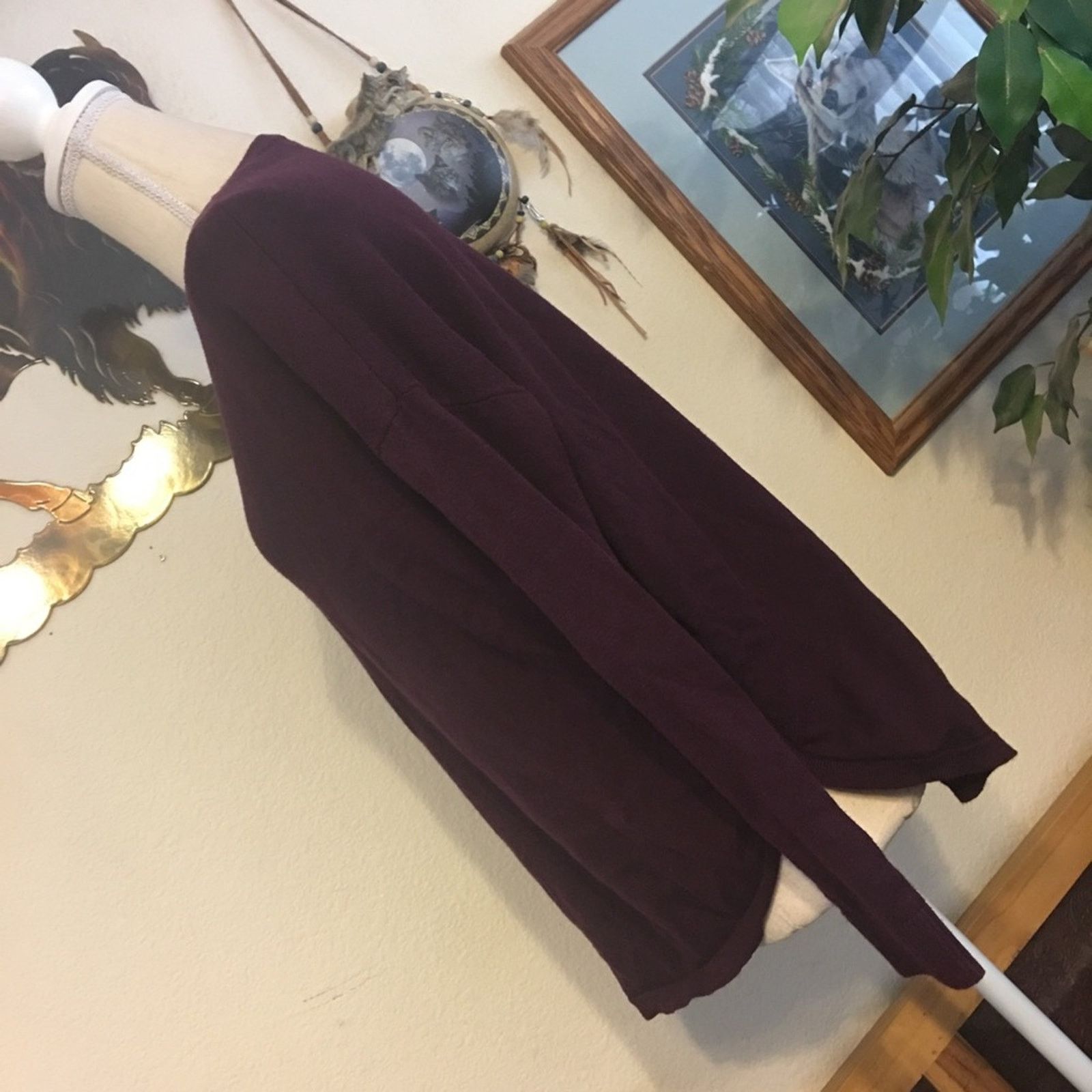 Express Express super soft burgundy v neck sweater XS Size XS / US 0-2 / IT 36-38 - 5 Thumbnail