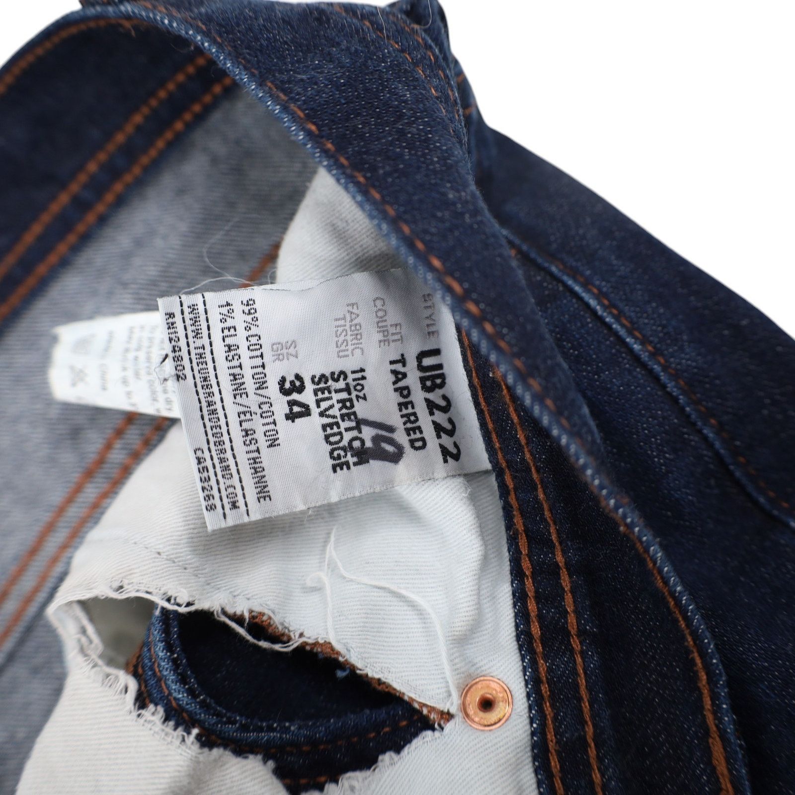 The Unbranded Brand The Unbranded Brand U222 Selvedge Denim Jeans Size US 34 / EU 50 - 10 Thumbnail