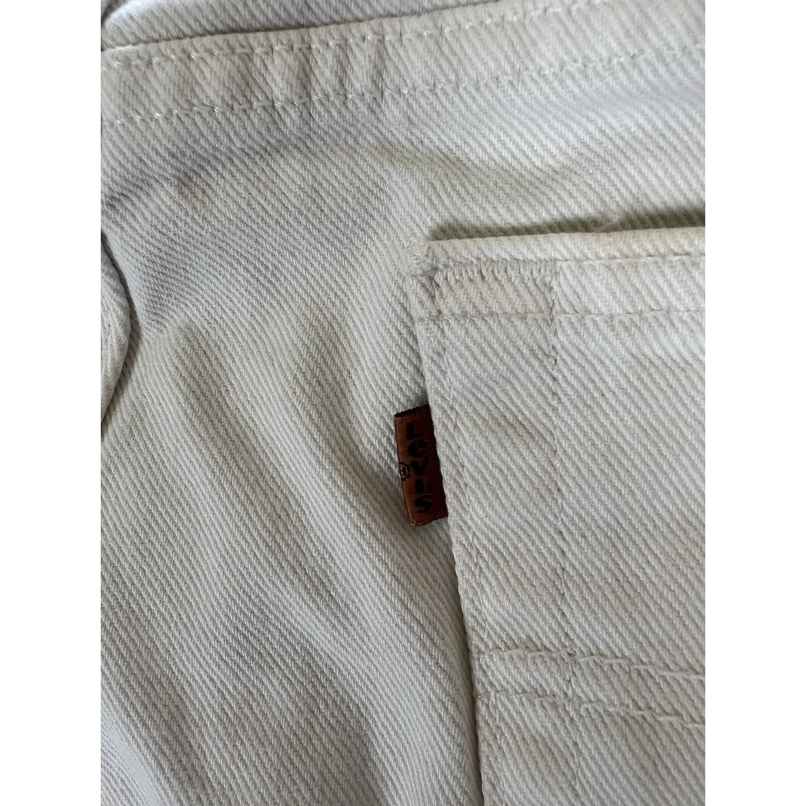 Levi's Vintage Levi’s 545 Orange Tab White Jeans Size 36x30 Made In Size US 36 / EU 52 - 13 Thumbnail