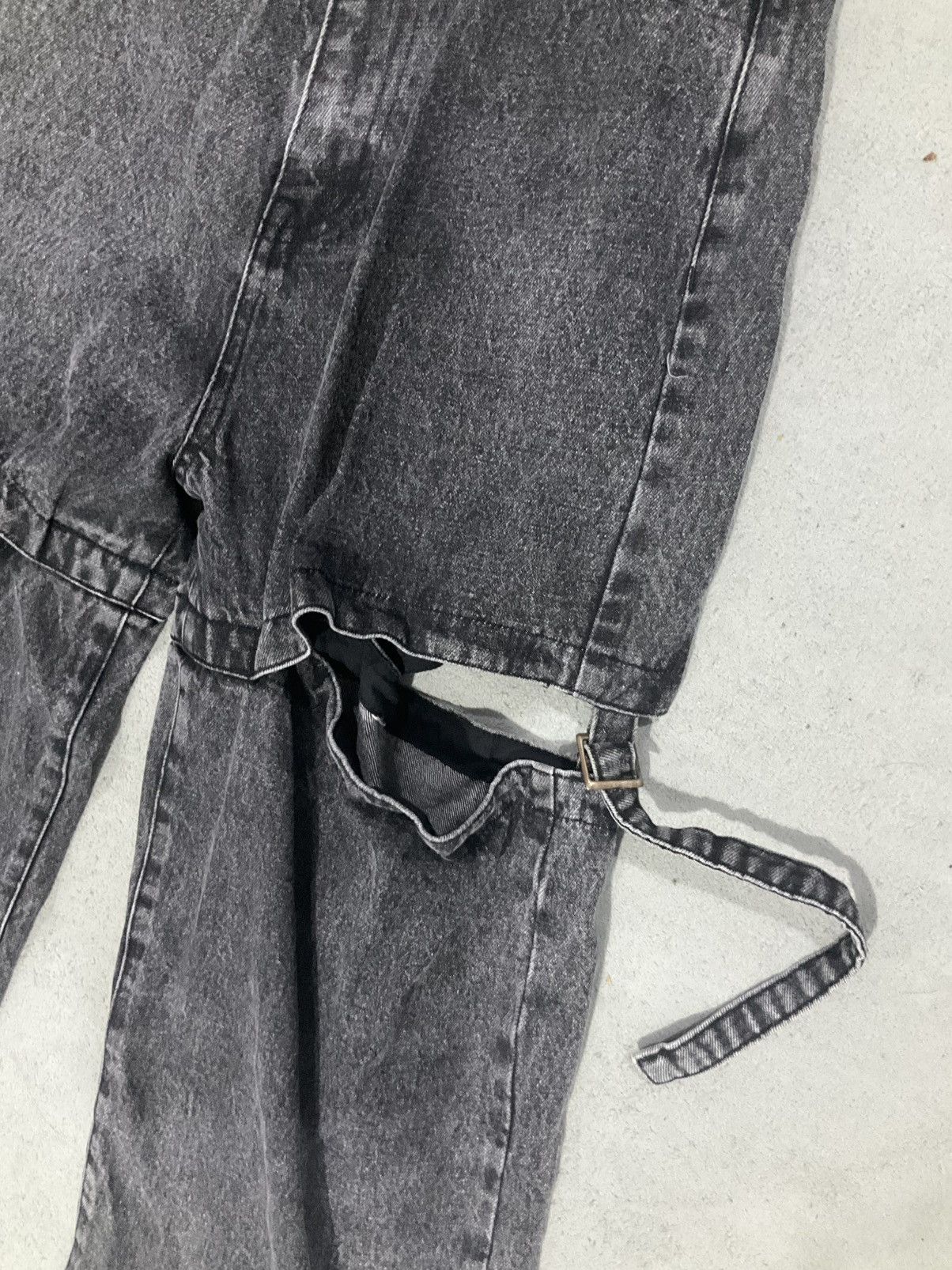 Le Grande Bleu (L.G.B.) Vintage y2k Denim Solid Detachable Pants Bootcut Size 27" / US 4 / IT 40 - 8 Thumbnail