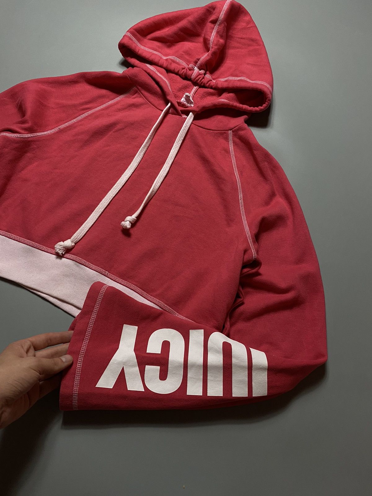 Vintage 🔥JUICY COUTURE ASYMMETRICAL Y2K HOODIE Size M / US 6-8 / IT 42-44 - 2 Thumbnail