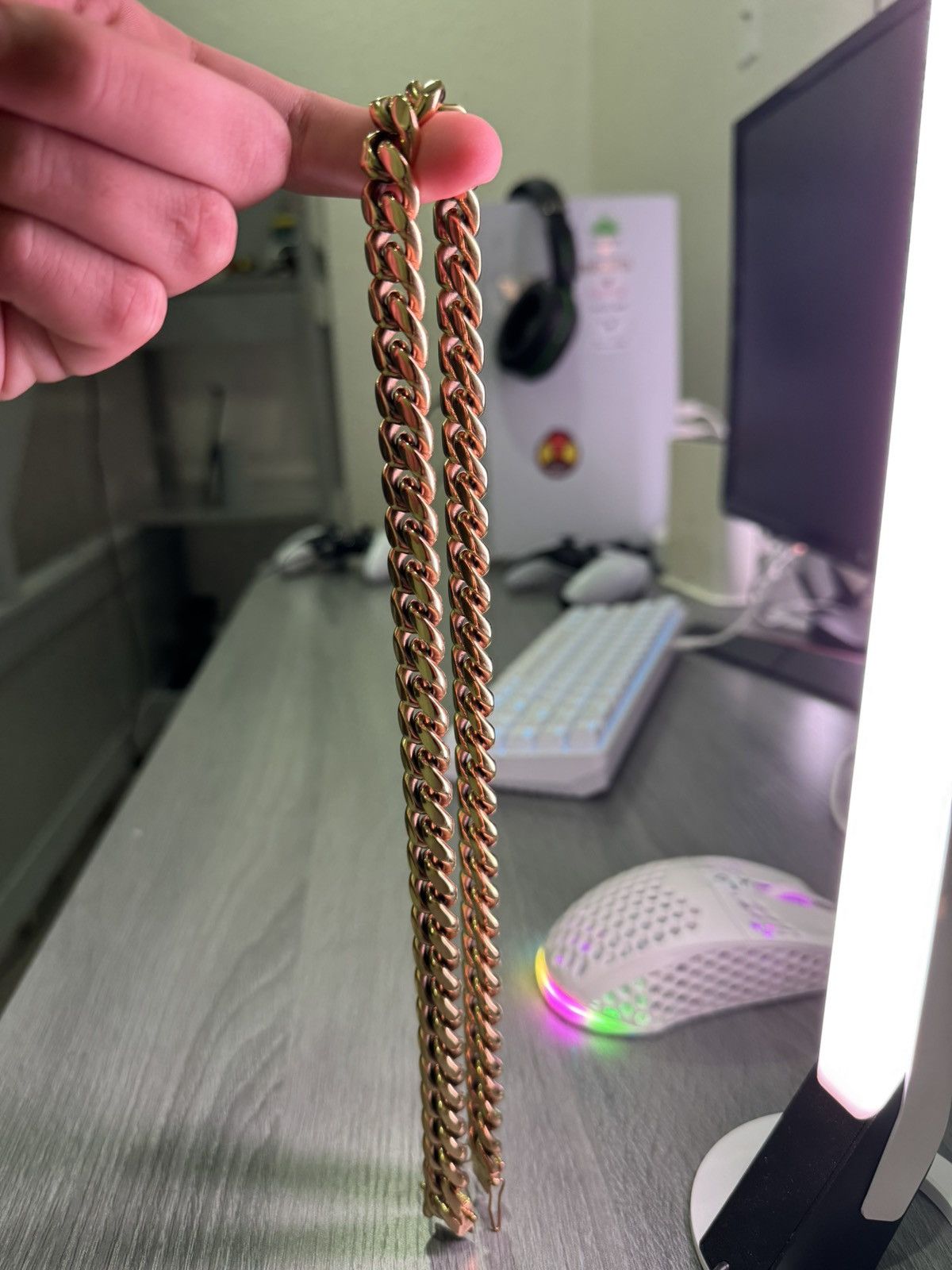 Other 22 inch gold plated chain, 8mm width, 100g weight #goldchain Size ONE SIZE - 4 Thumbnail