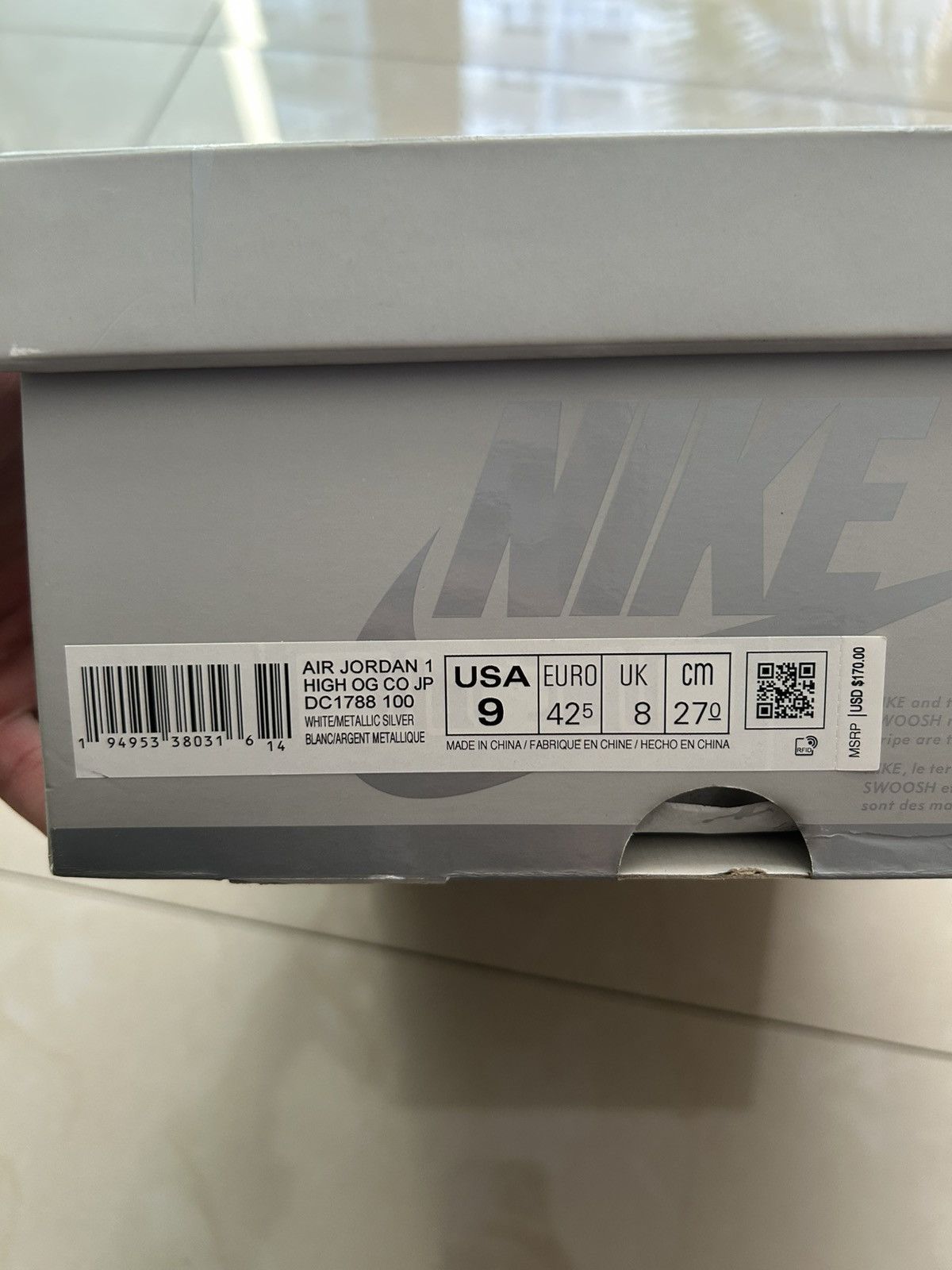 Jordan Brand Jordan 1 COJP Midnight Navy Size US 9 / EU 42 - 7 Thumbnail