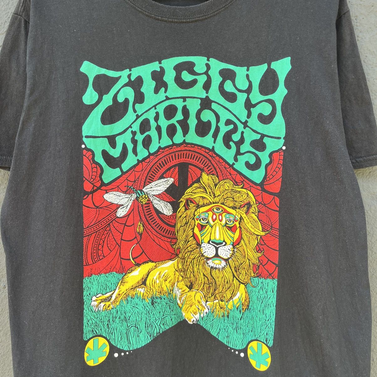 Vintage Thrashed Faded Vintage Ziggy Marley Jamaican Musician Tee Size US L / EU 52-54 / 3 - 2 Thumbnail