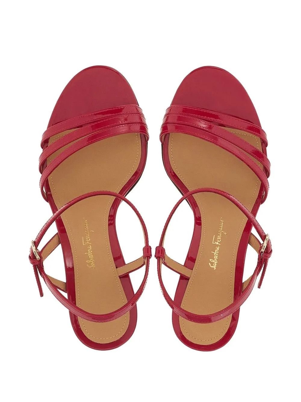 Salvatore Ferragamo o1y0426 Slingback Sandals in Garnet Size US 6.5 / IT 36.5 - 4 Thumbnail
