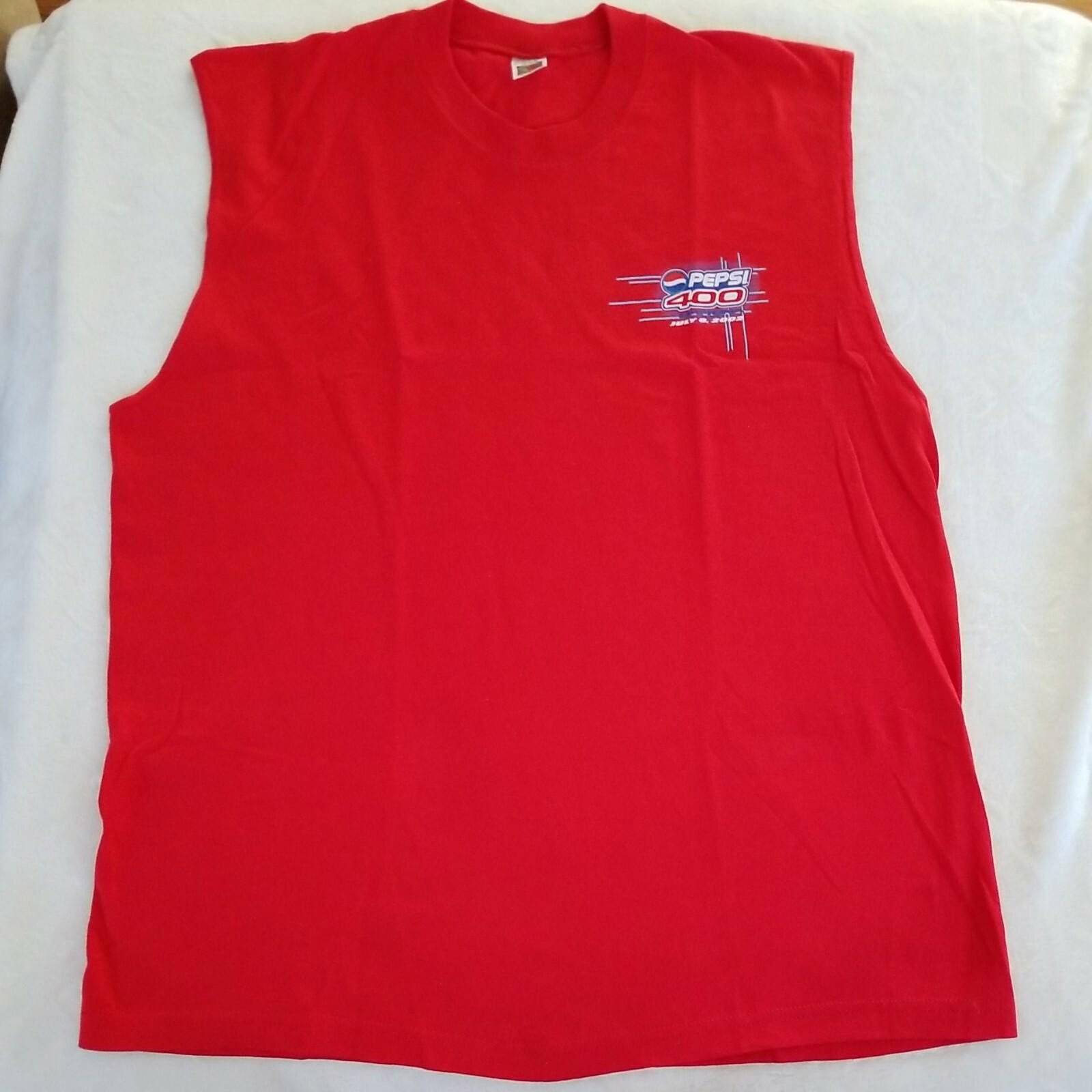 Fruit Of The Loom Y2K Nascar Pepsi 400 Daytona Beach Racing T-Shirt 2002 NEW Size US XL / EU 56 / 4 - 4 Thumbnail