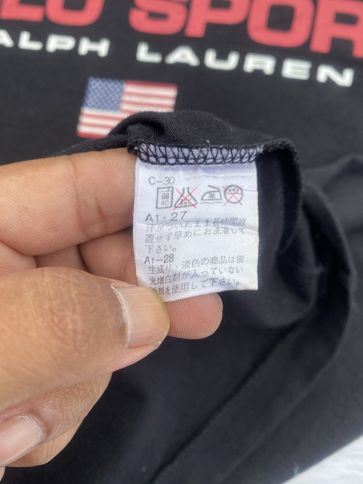 Rare Vintage Polo Sport Ralph Lauren Spellout Tshirt