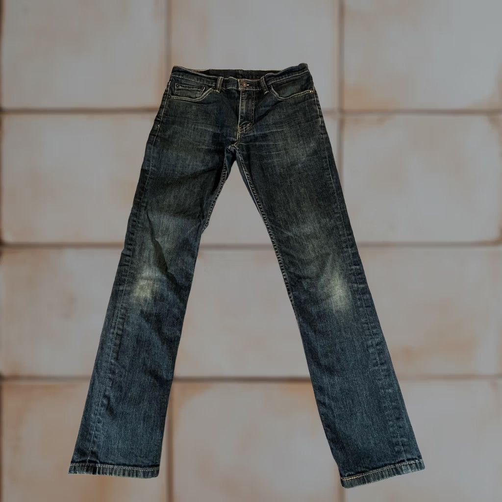 Levi's Levi's 511 Slim Men Jeans 32x30 Dark Wash Blue Denim Stretch Tapered Pockets Logo 90s? No Size US 32 / EU 48 - 1 Thumbnail