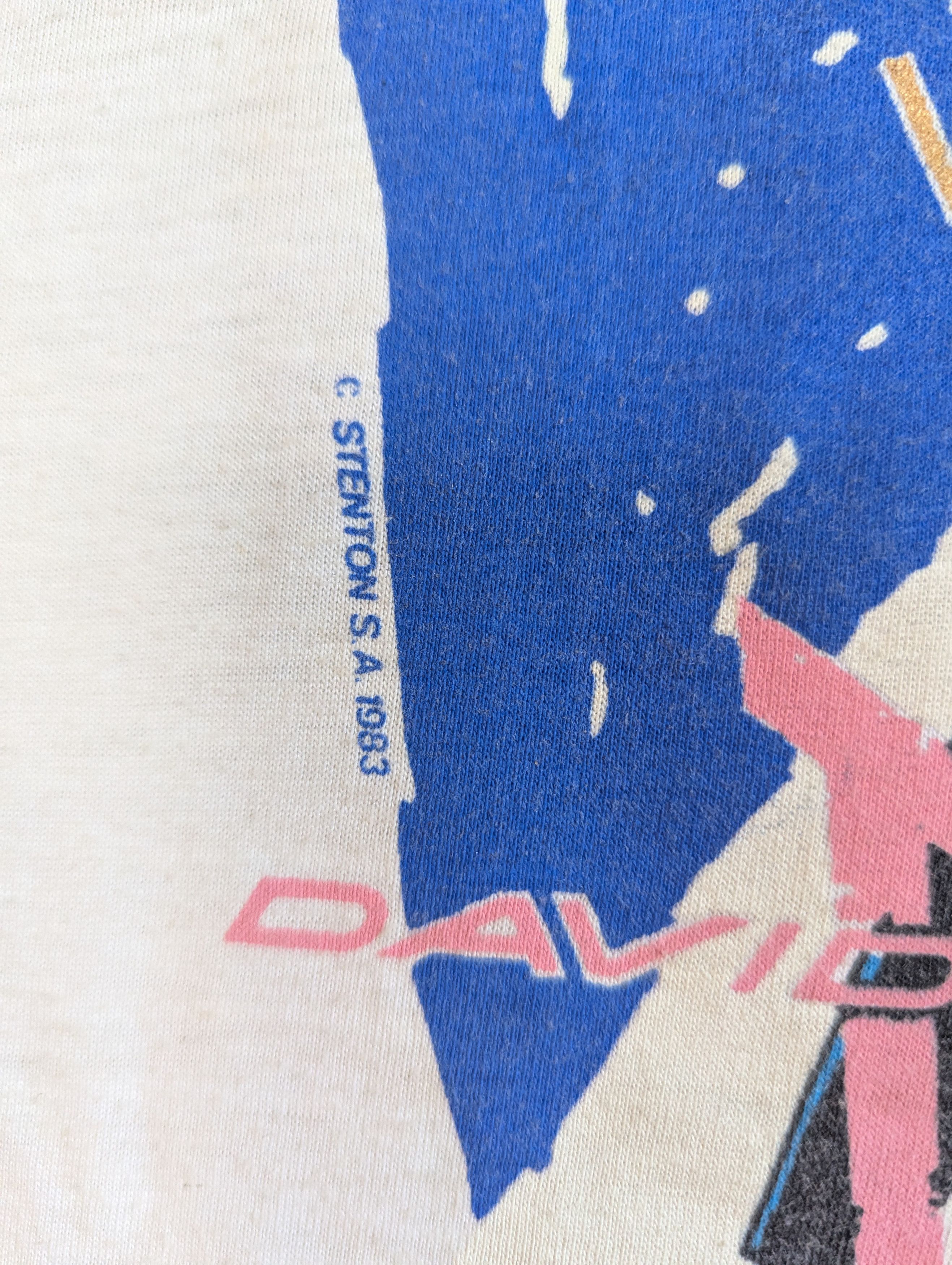 Band Tees VTG 80s DAVID BOWIE SERIOUS MOONLIGHT TOUR 83 RARE tshirt L Size US L / EU 52-54 / 3 - 5 Thumbnail