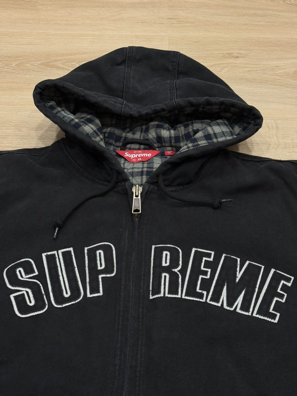 Supreme Supreme FW25 Reflective Arc Hooded Work Jacket Size US XL / EU 56 / 4 - 5 Thumbnail