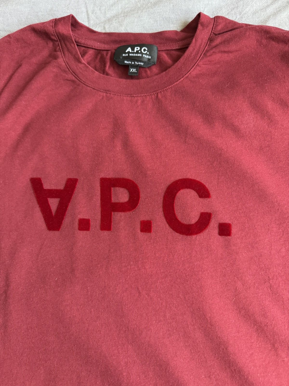 A.P.C. Standard Grand VPC TEE A.P.C. BURGUNDY CLASSIC APC Size US XXL / EU 58 / 5 - 1 Thumbnail