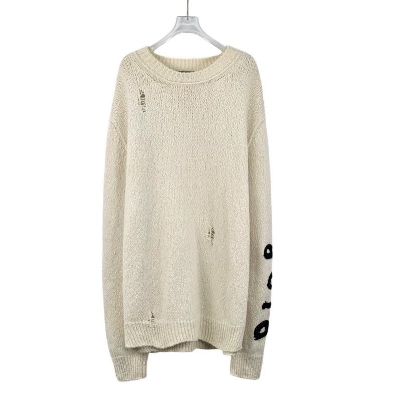 Dior Dior 24 beige cartoon animal fleece torn wool round neck l Size US XL / EU 56 / 4 - 1 Thumbnail
