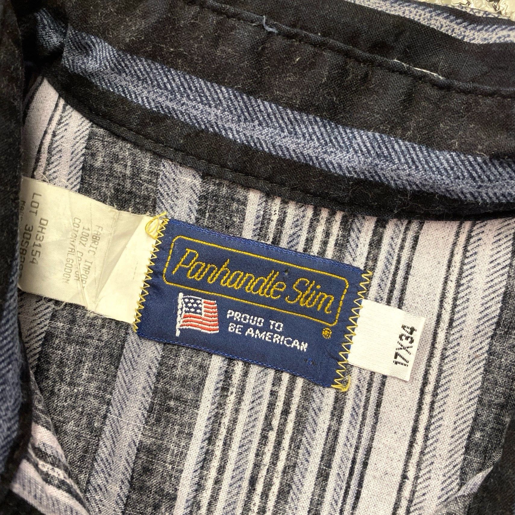 Vintage VINTAGE Panhandle Slim Shirt Men 17 34 Rodeo Brushpopper Shirt Size US XL / EU 56 / 4 - 2 Thumbnail