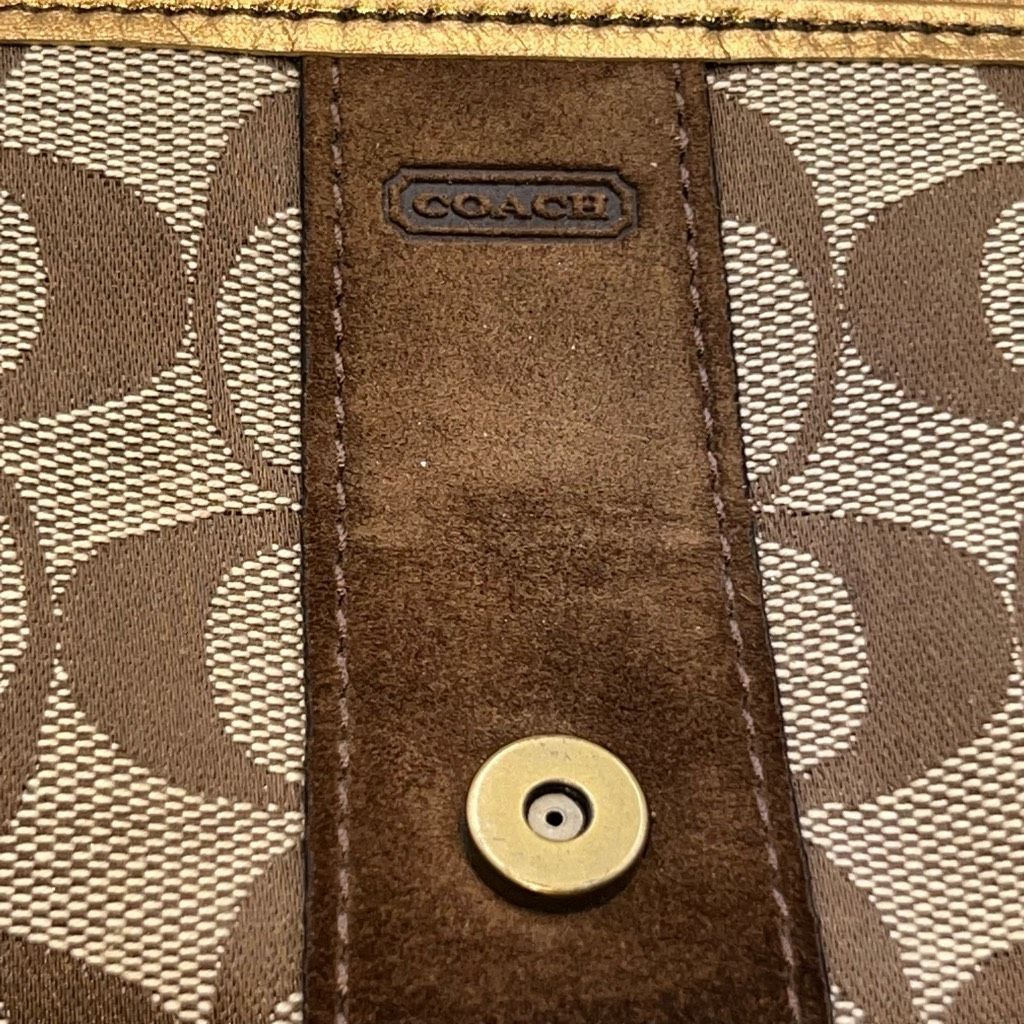 Coach COACH SPECIAL EDITION Fall 2004 Leather Signature Wristlet Bronze Buckle Size ONE SIZE - 12 Thumbnail