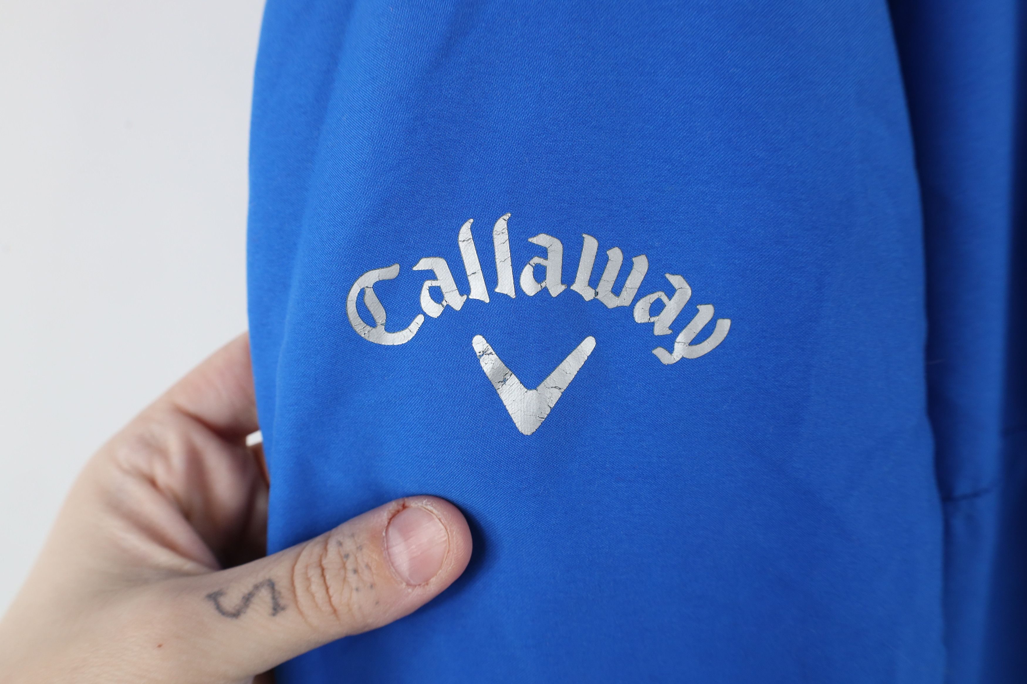 Vintage Callaway Golf Downs CC Half Zip Pullover Jacket Royal Blue Size US XXL / EU 58 / 5 - 6 Thumbnail