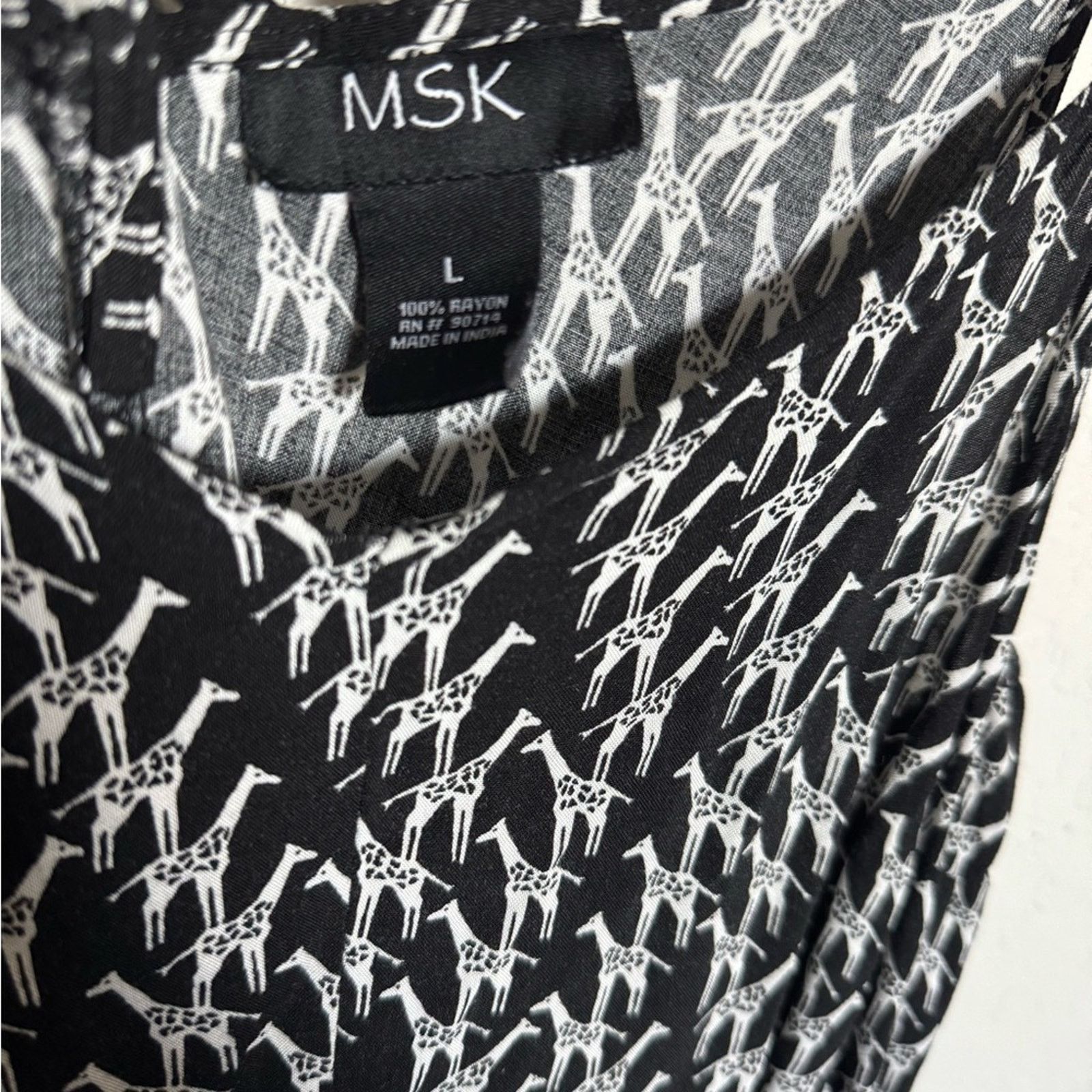 Other L-Vintage MK Black and White GIRAFFE Women's Romper Dress Size L / US 10 / IT 46 - 4 Thumbnail