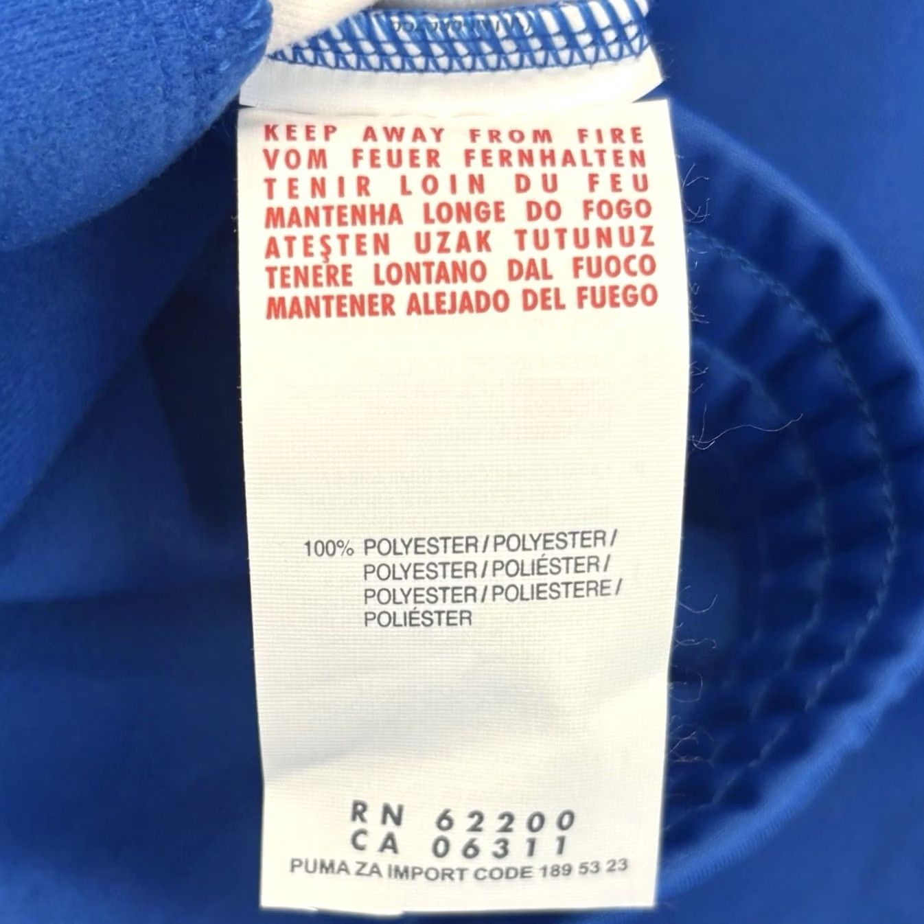 Puma PUMA Track Jacket Small Mens Esito Royal Blue White Zip Up BNWT Size US S / EU 44-46 / 1 - 7 Thumbnail