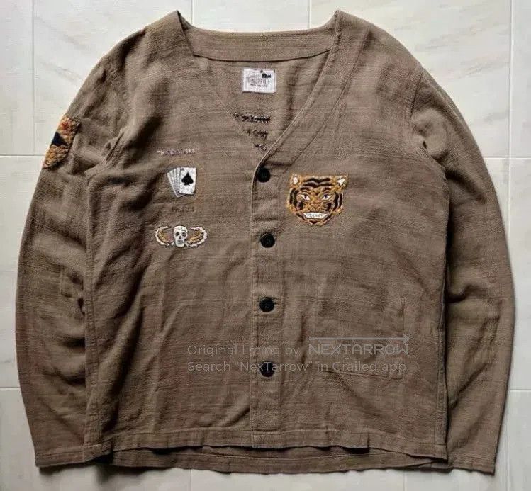Vintage Gangsterville Vintage Embroidered Cardigan. Size US M / EU 48-50 / 2 - 1 Thumbnail