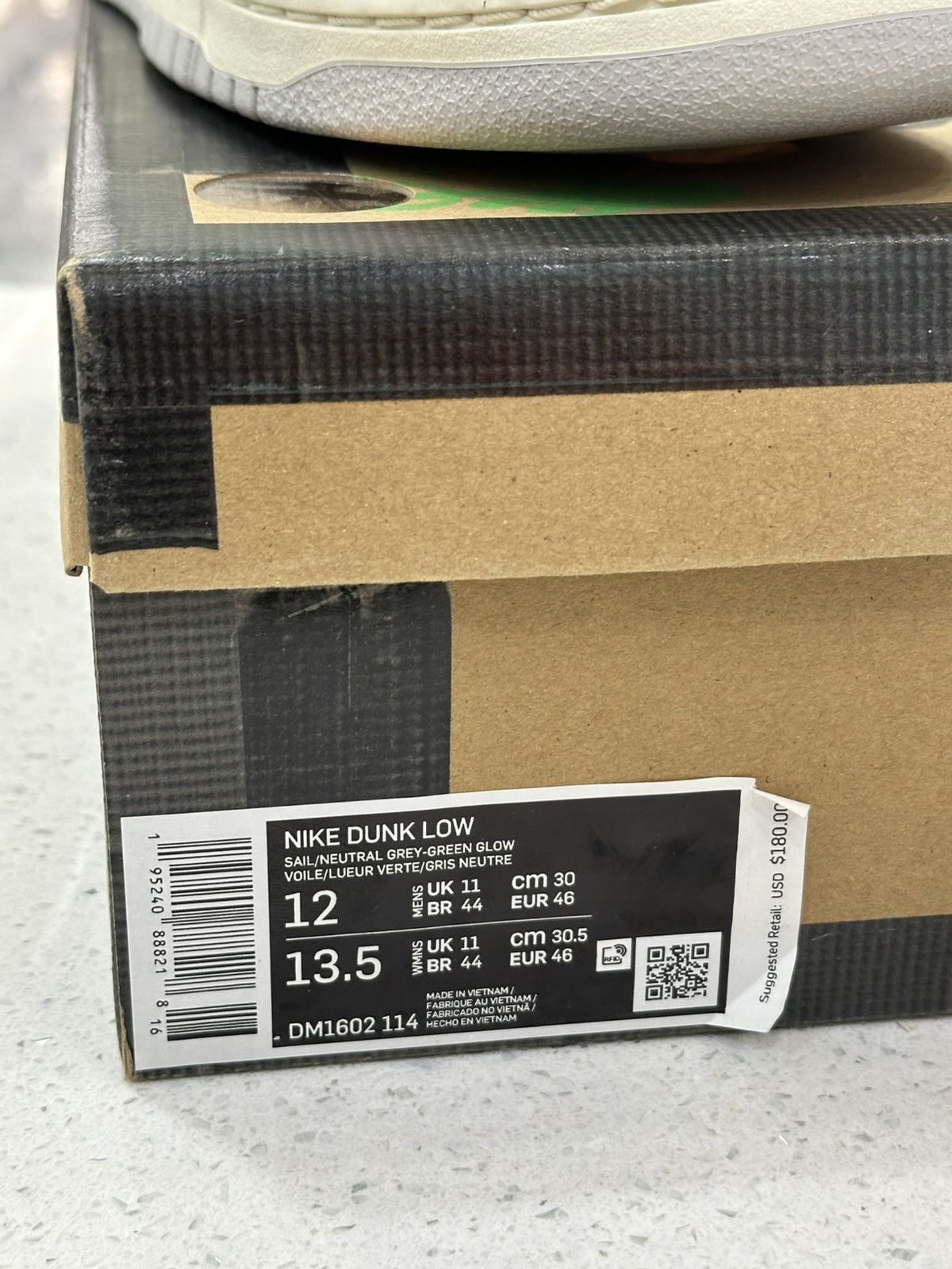 Nike × Off-White Off-White x Nike Dunk Low Lot 04 of 50 Size 12 Size US 12 / EU 45 - 9 Thumbnail