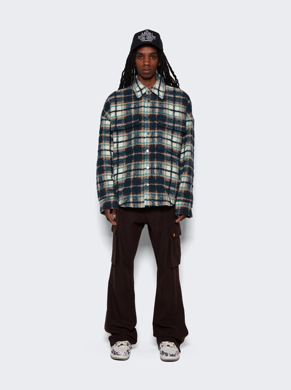Amiri o1mle0725 Plaid Overshirt in Multicolor Size US S / EU 44-46 / 1 - 2 Thumbnail
