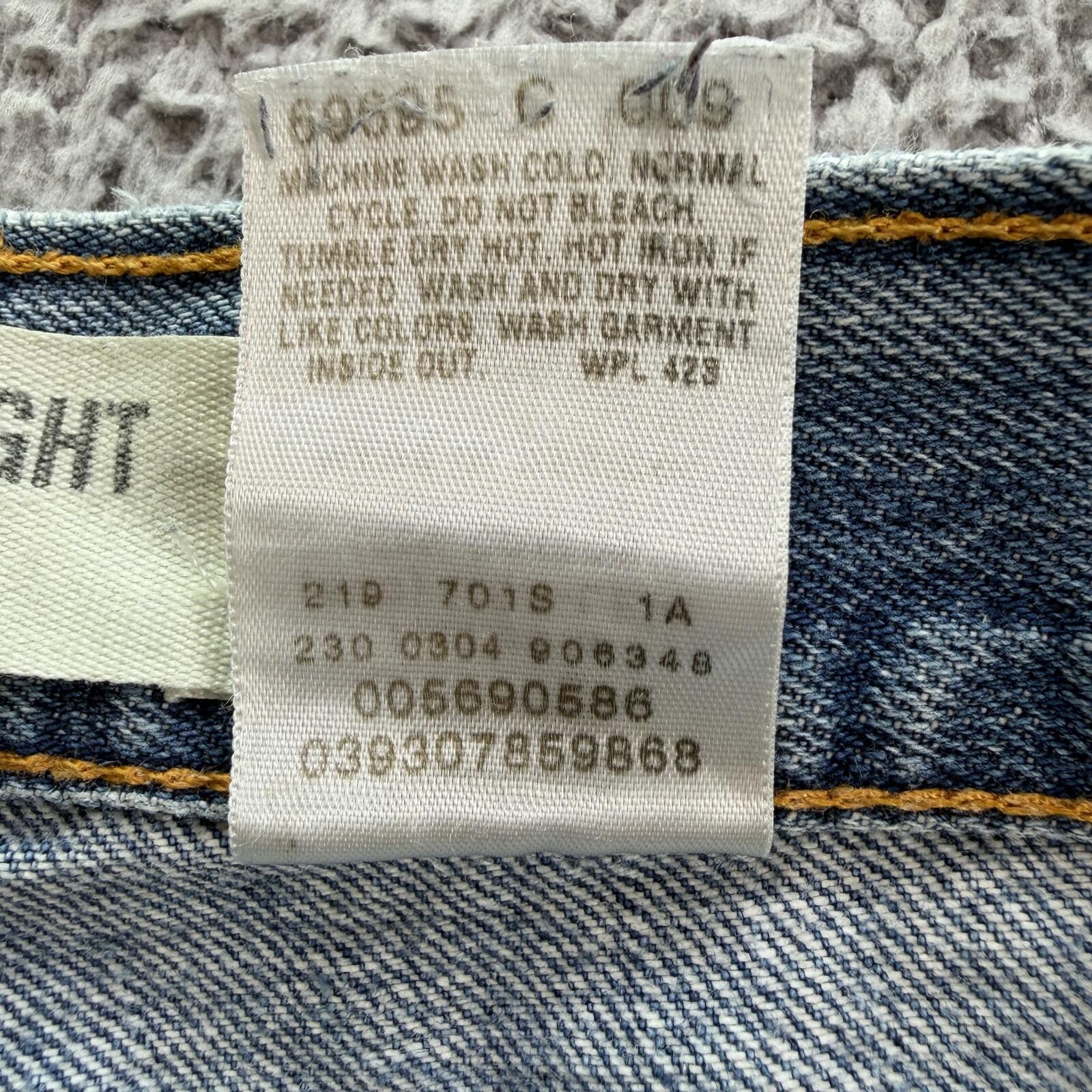 Levi's Levis 569 Loose Straight Jeans Mens 36x32 Light Wash Baggy Size US 36 / EU 52 - 7 Thumbnail