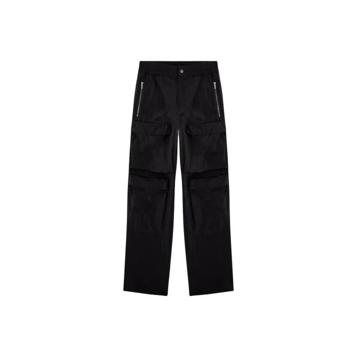 Diesel Diesel Black Embroidered Logo Cargo Pants 0079 Size US 44 / EU 60 - 1 Thumbnail