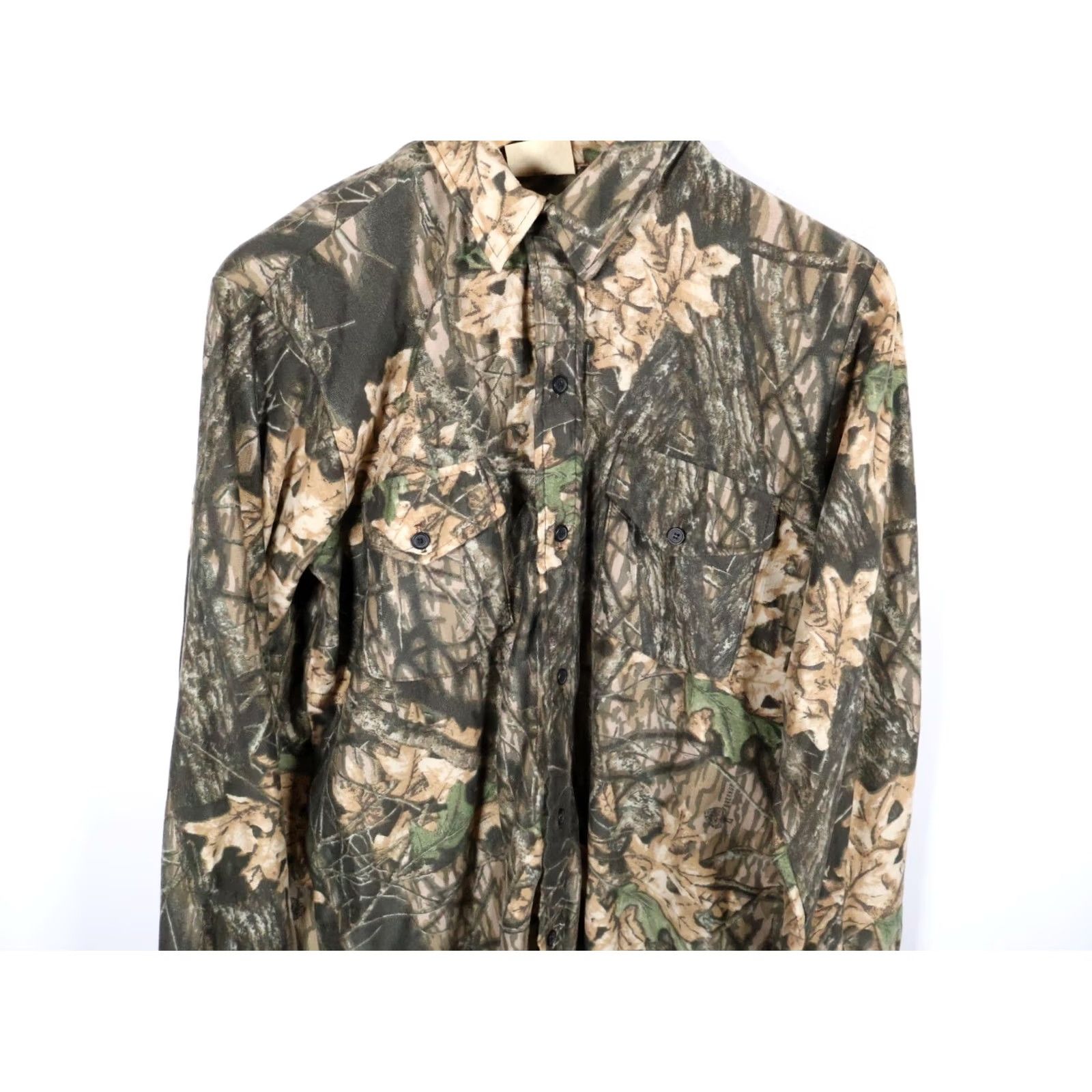 Vintage VINTAGE Westark Camouflage Shirt Mens Large Green Mossy Oak Breakup Camo Camouflage 80s 90s Retro Workwear Button-Up Short Sleeve Size US L / EU 52-54 / 3 - 4 Thumbnail