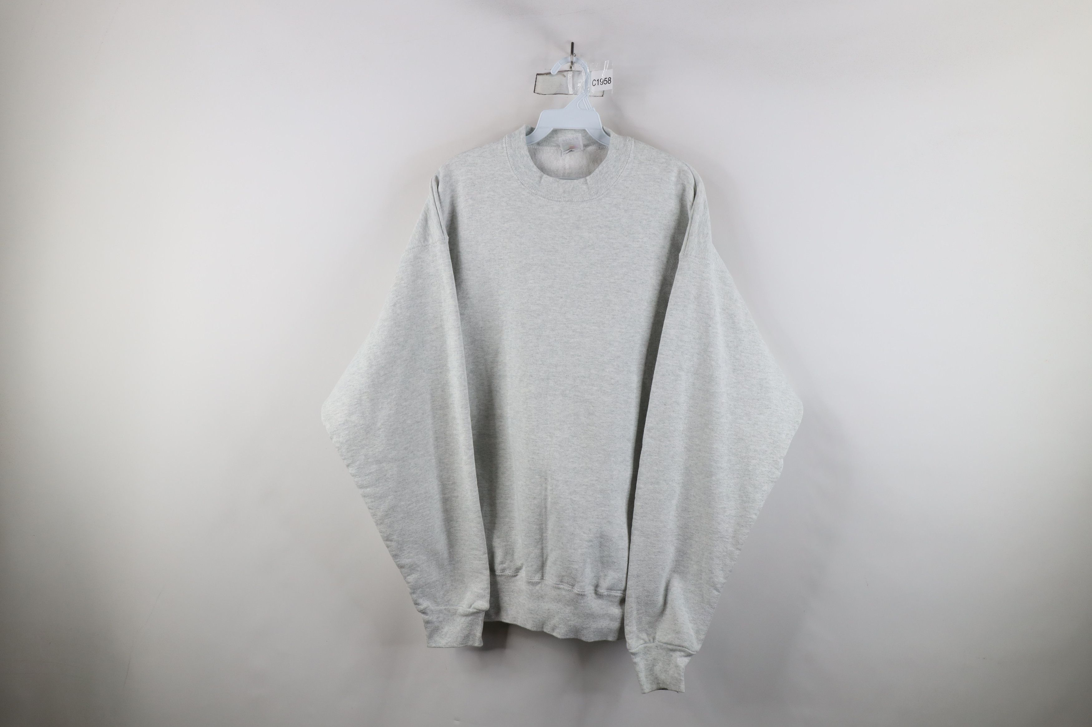 Vintage Vintage 90s Streetwear Heavyweight Crewneck Sweatshirt USA Size US XL / EU 56 / 4 - 1 Thumbnail