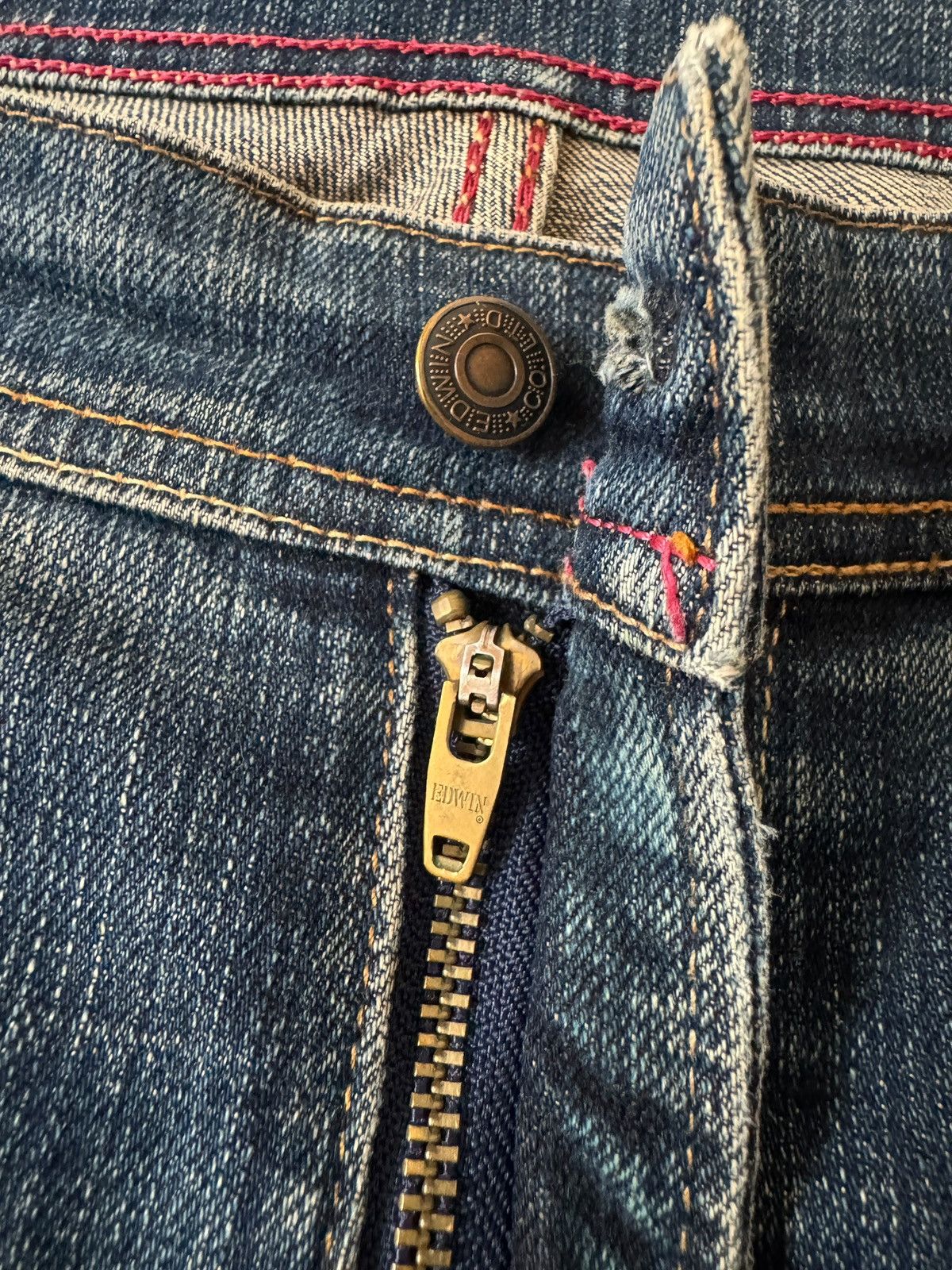 Edwin Vintage Edwin International Distressed Jeans Big Size Denim Size US 41 - 7 Thumbnail