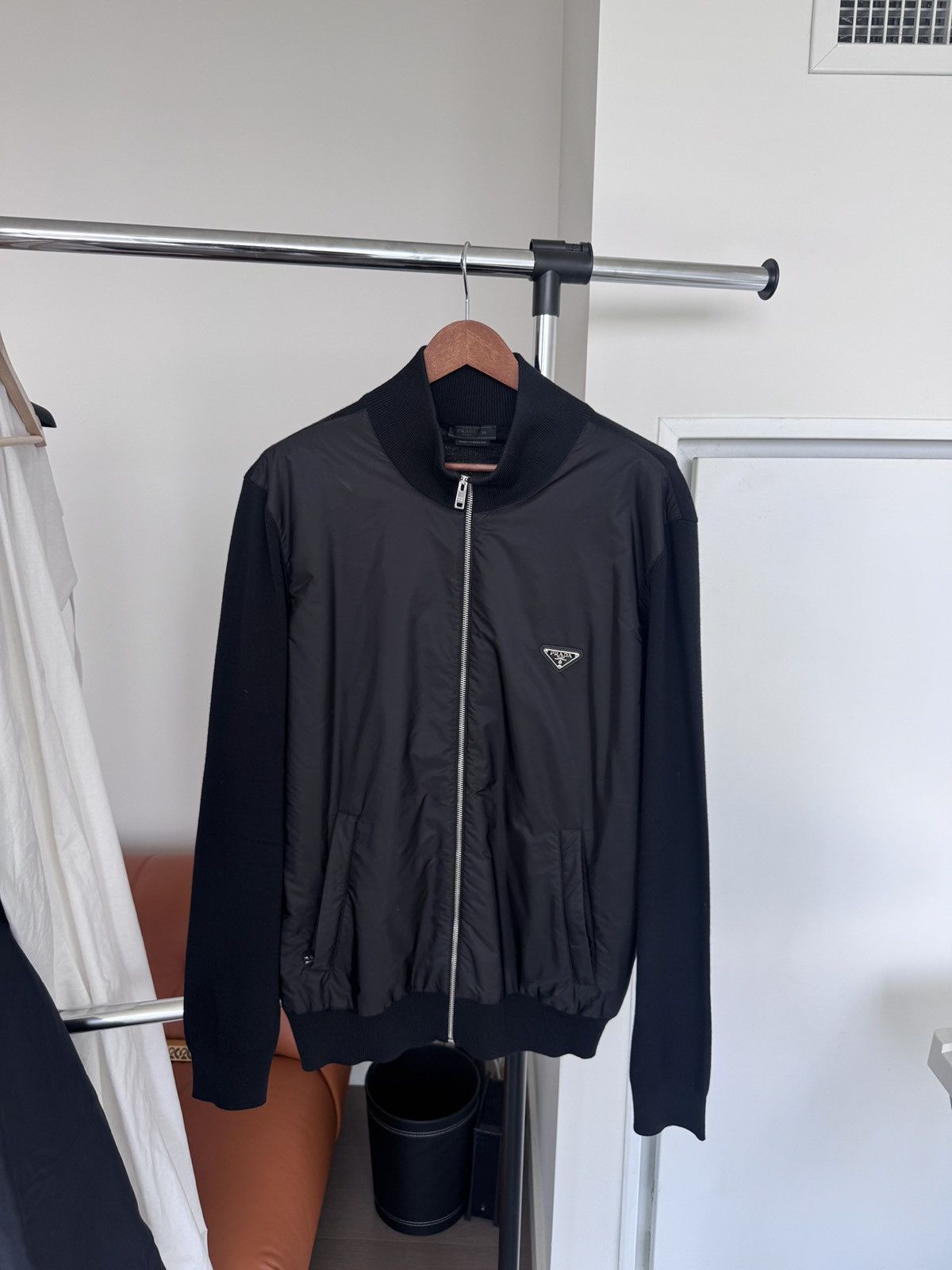 21AW RE-NYLON KNIT BOMBER JACKET 【PRADA】 Prada Re-Nylon Bomber Jacket | Saks Fifth Avenue