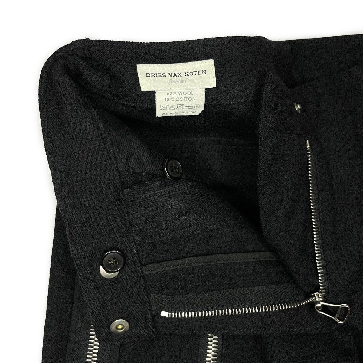 Dries Van Noten Dries Van Noten AW14 Zippers Wool Pants Size 28" / US 6 / IT 42 - 9 Thumbnail