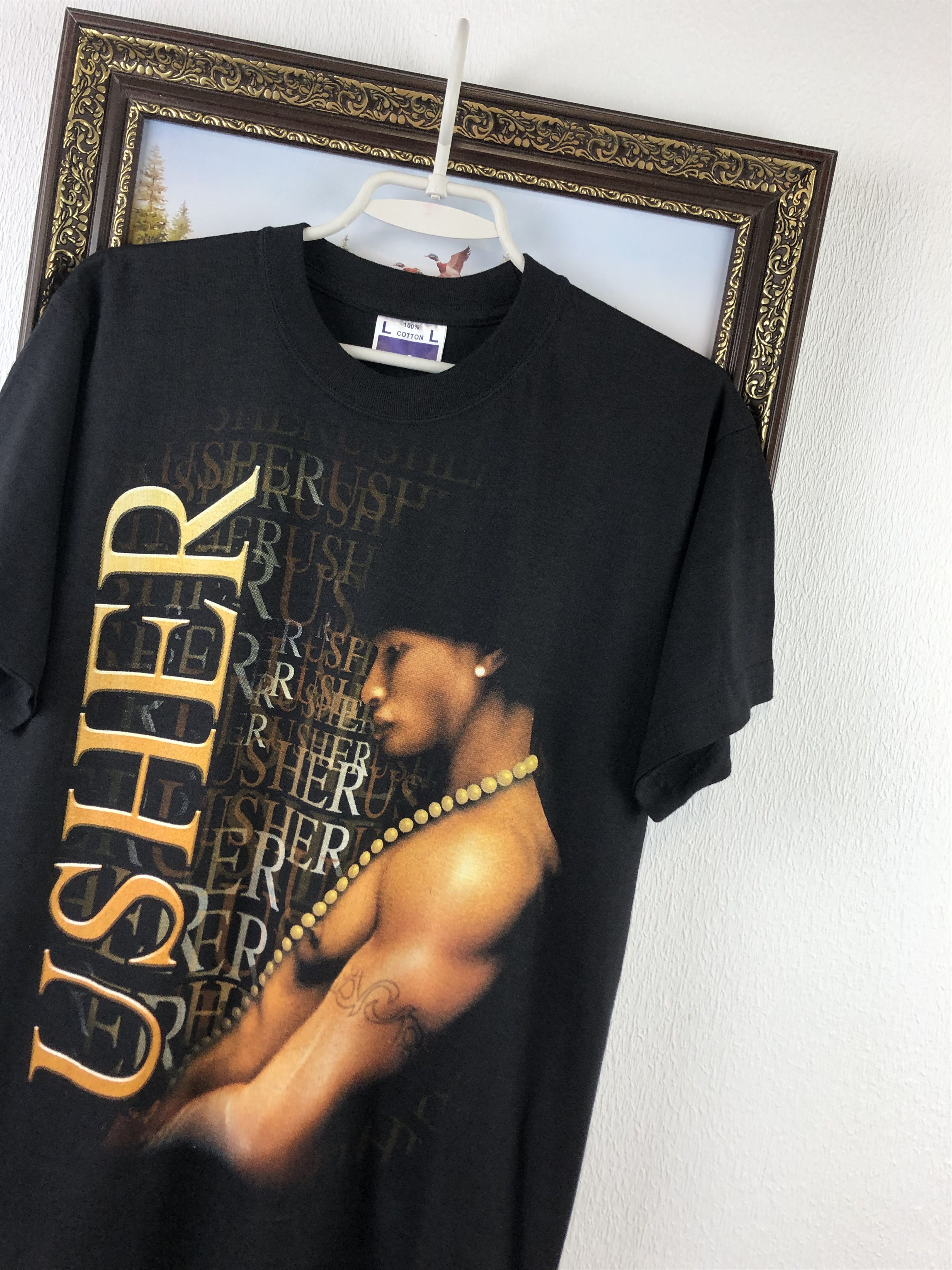 Band Tees Vintage Usher Shirt Rap Band Tee Concert Graphic Black Size US L / EU 52-54 / 3 - 4 Thumbnail