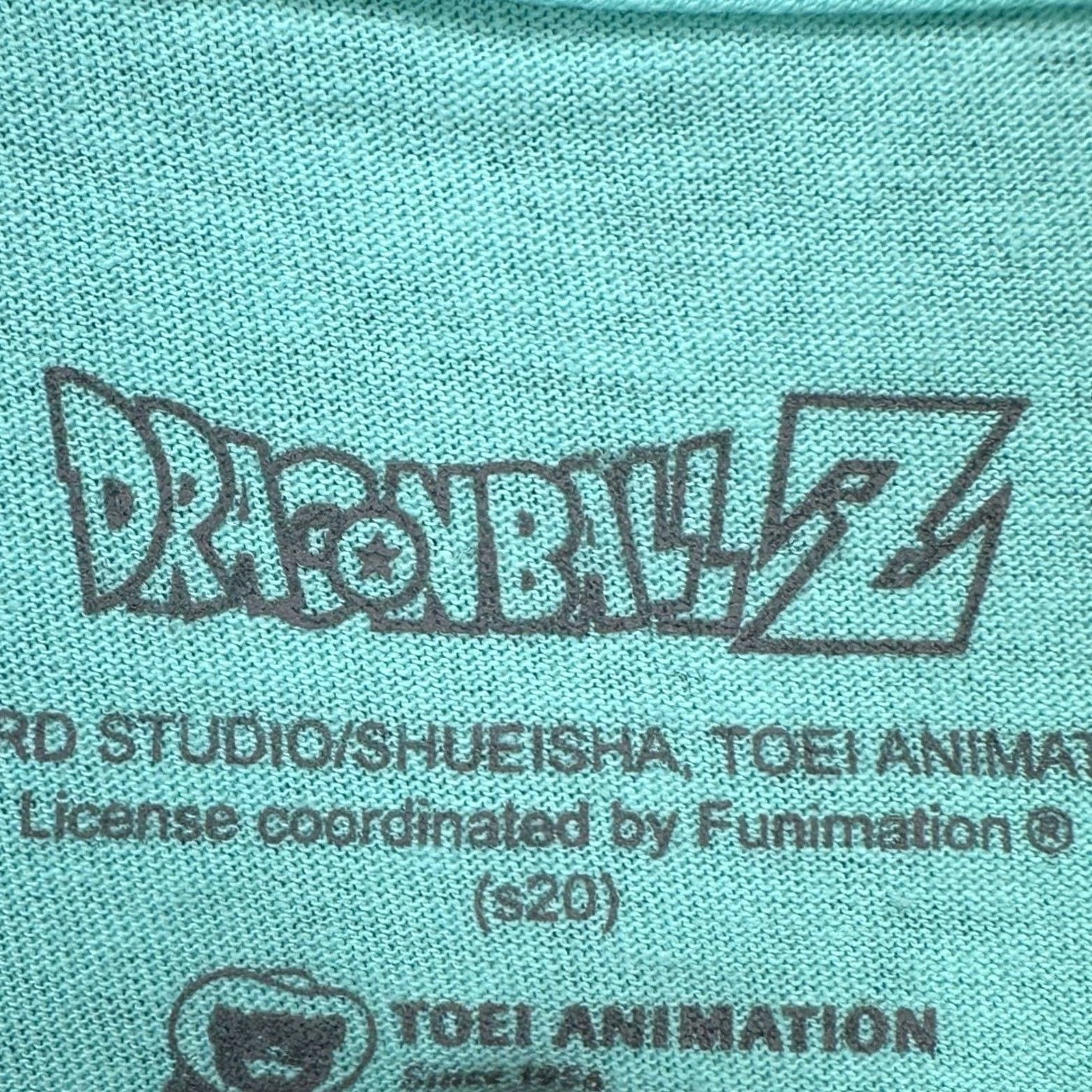 Vintage Dragon Ball Z Mens T-Shirt 2XL Aqua Blue Graphic Print Short Sleeve Tee Shirt Adult Crew Neck Cotton Size US XXL / EU 58 / 5 - 4 Thumbnail