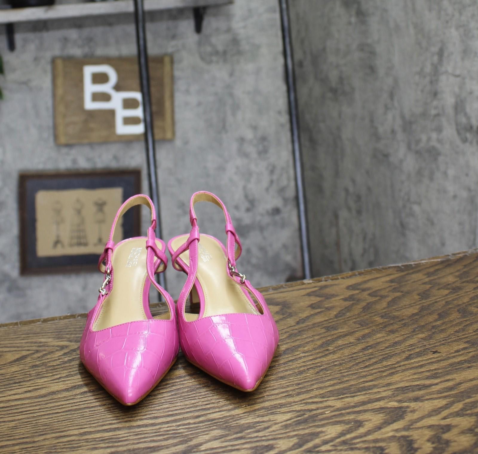 Michael Kors Michael Michael Kors Womens Mid Sling Sandals Cerise Pink 6m Size US 6 / IT 36 - 3 Thumbnail