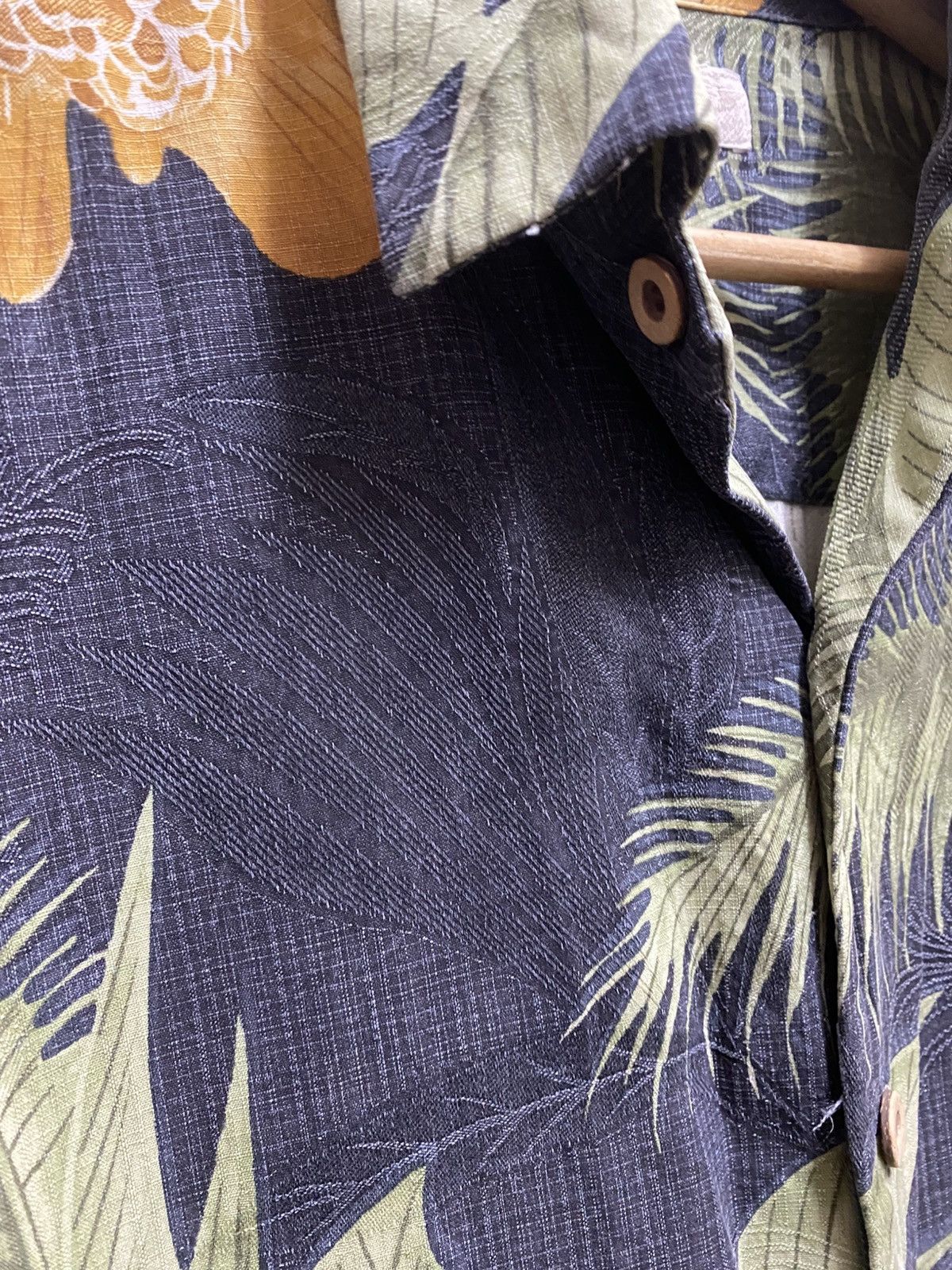 SikSilk Vintage Tommy Bahama Floral Shirt Wooden Button Size US L / EU 52-54 / 3 - 5 Thumbnail