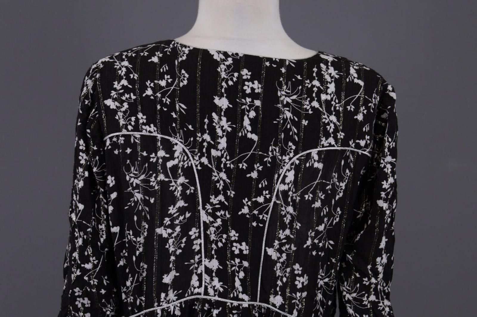 Wilkes Bashford BA&SH Frezza Noir Lady Dress Black Floral Blouson Dress Sz 2 Size XS / US 0-2 / IT 36-38 - 8 Thumbnail