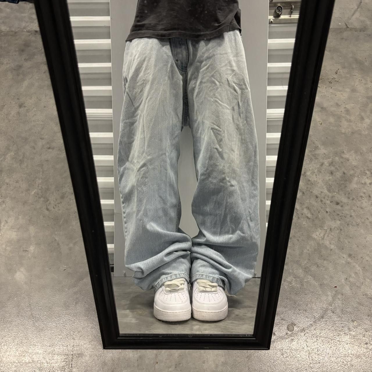 Japanese Brand × Vintage Crazy Vintage Y2K/2000s Baggy Light Wash Skater Denim Jeans! Size US 40 / EU 56 - 1 Thumbnail