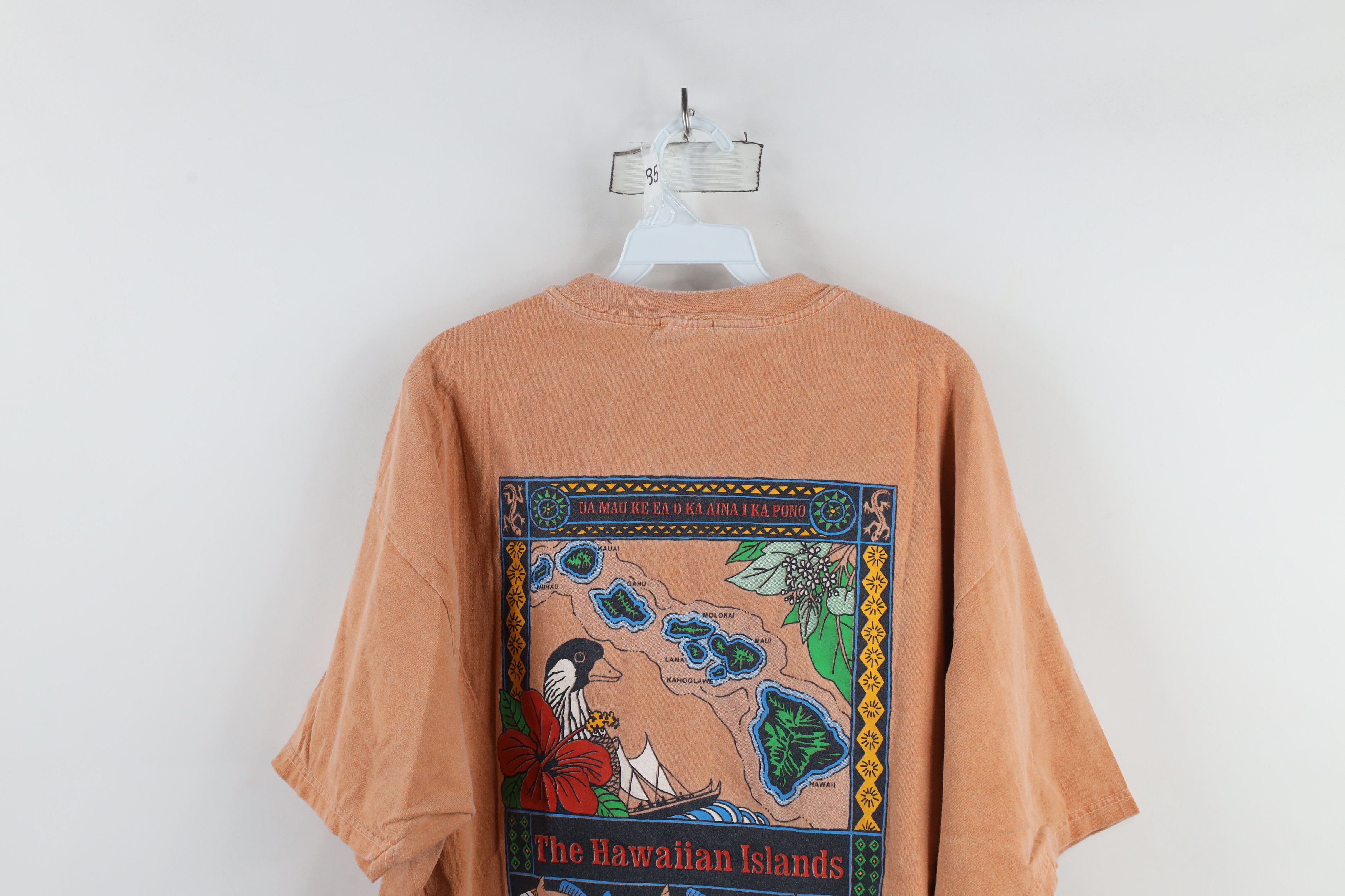 Vintage Vintage 90s Red Earth Clothing Hawaii Stonewash T-Shirt Size US XXL / EU 58 / 5 - 12 Thumbnail